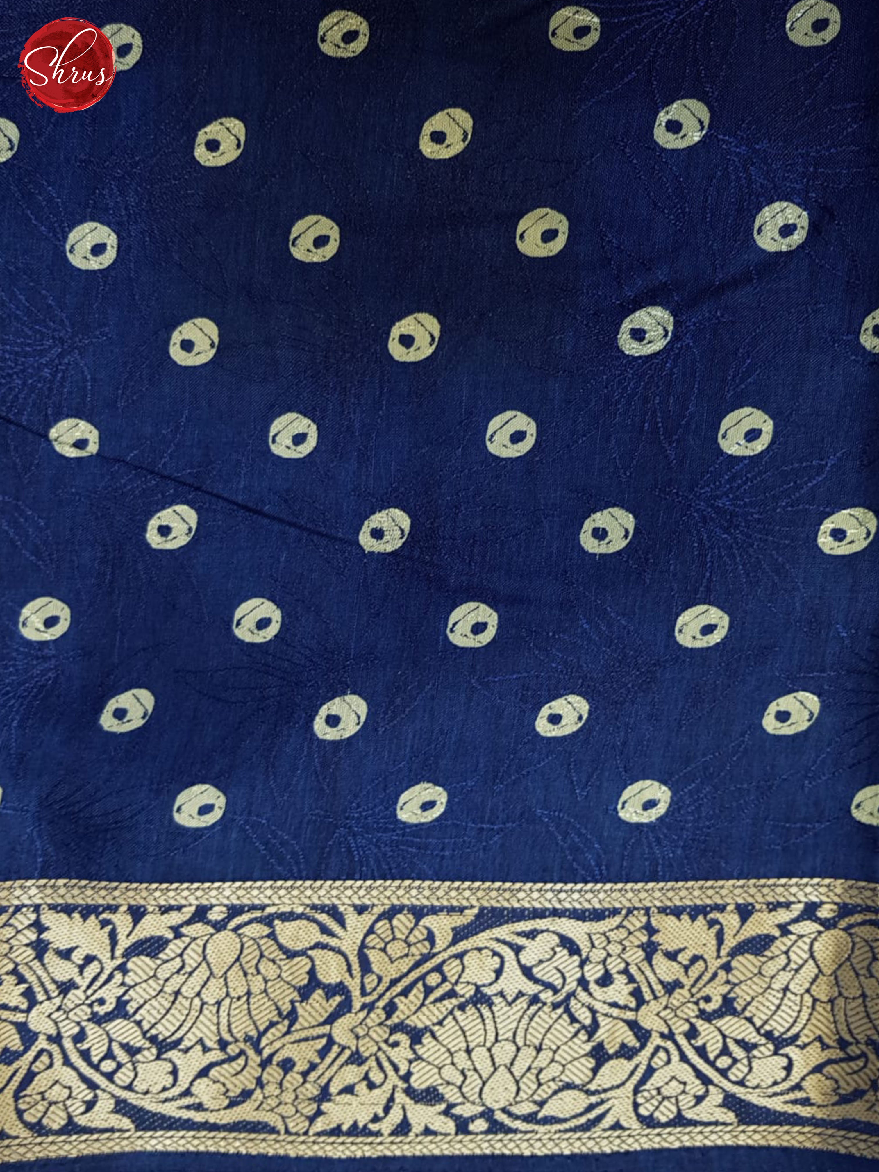 Blue(SIngle Tone) - Semi crepe Saree - Shop on ShrusEternity.com