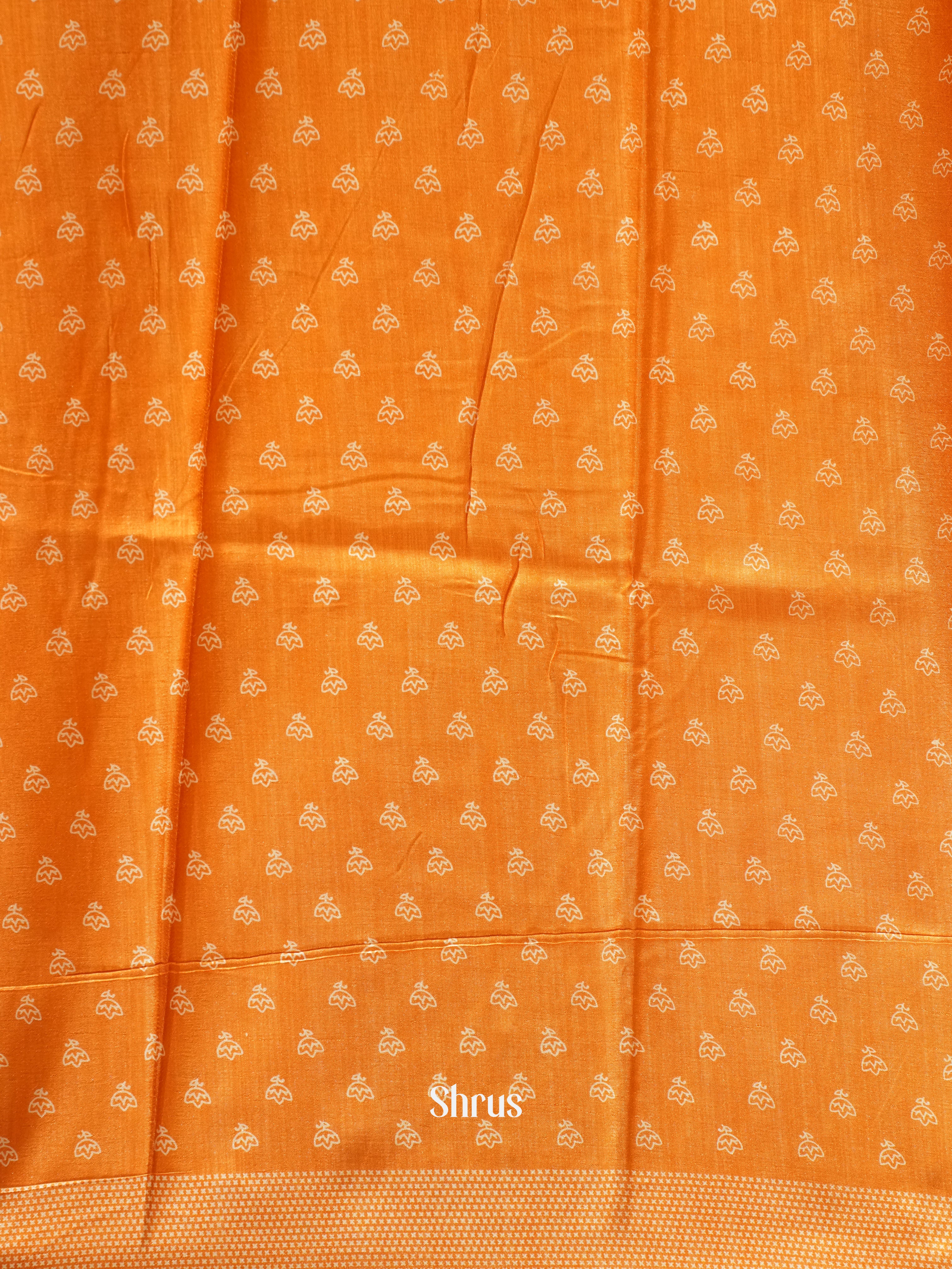 Peach(single tone)- Semi Crepe Saree - Shop on ShrusEternity.com