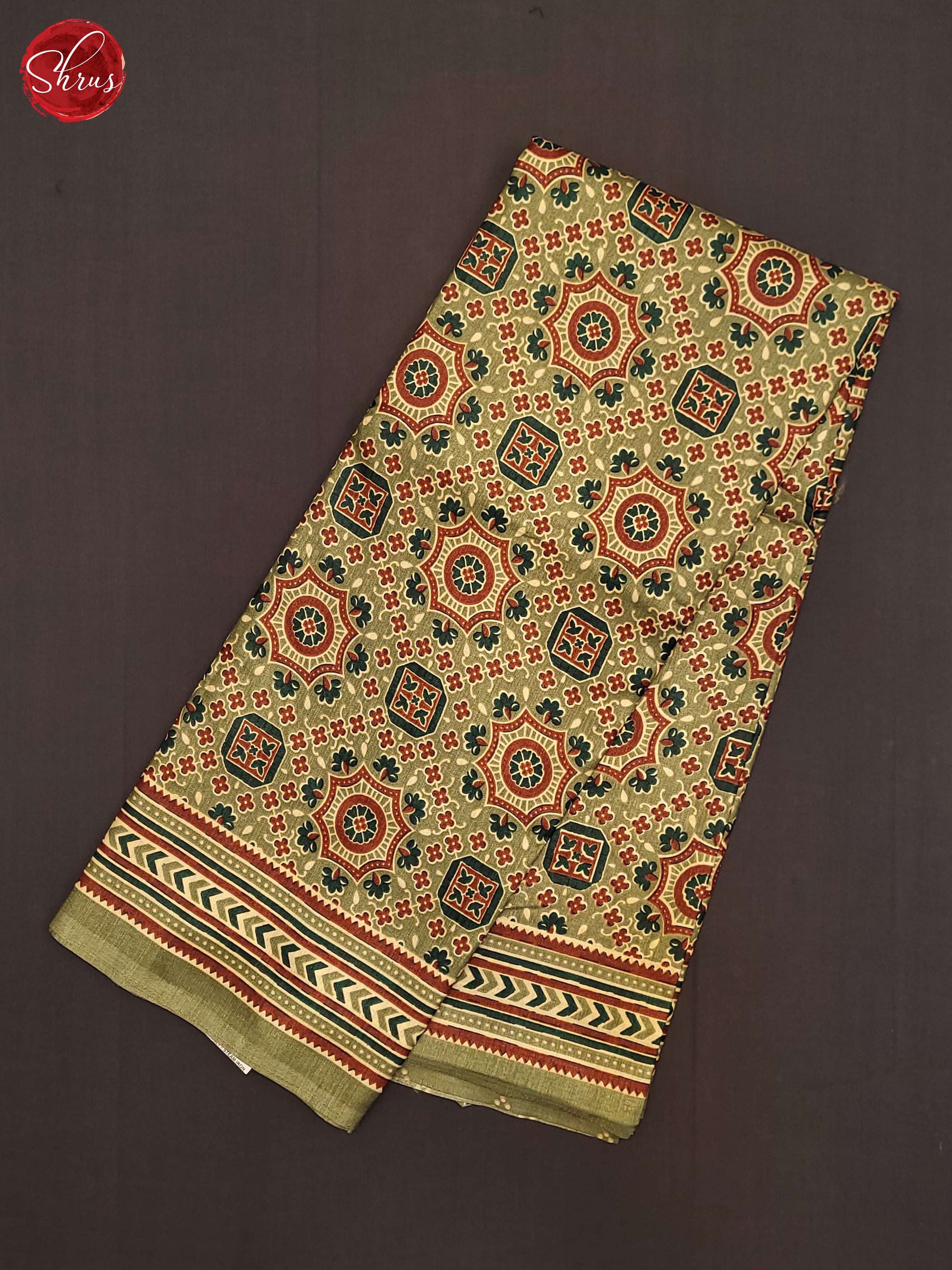 Green(Single Tone) - Semi Crepe Saree - Shop on ShrusEternity.com