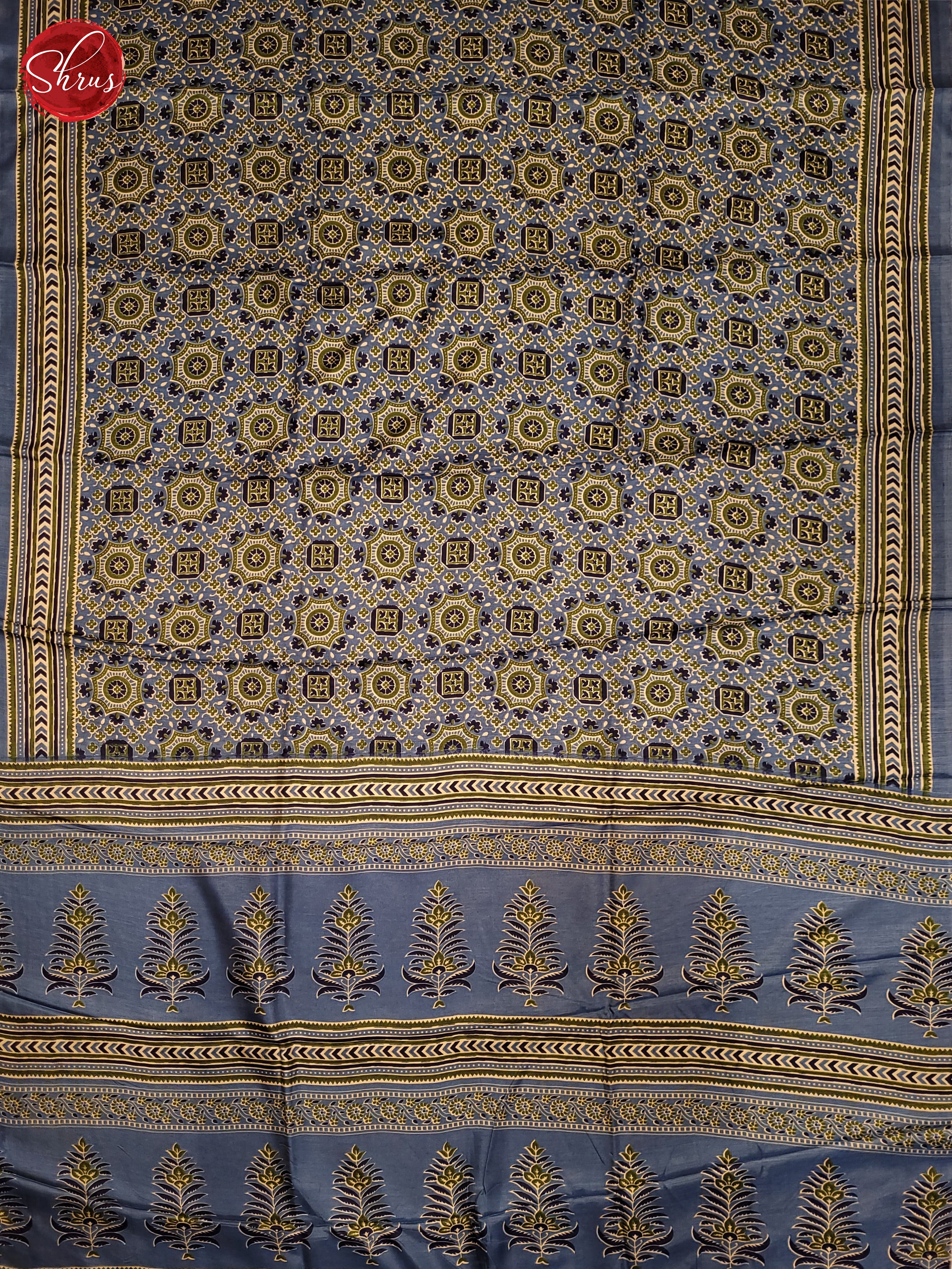 Blue(Single Tone)- Semi Crepe Saree - Shop on ShrusEternity.com