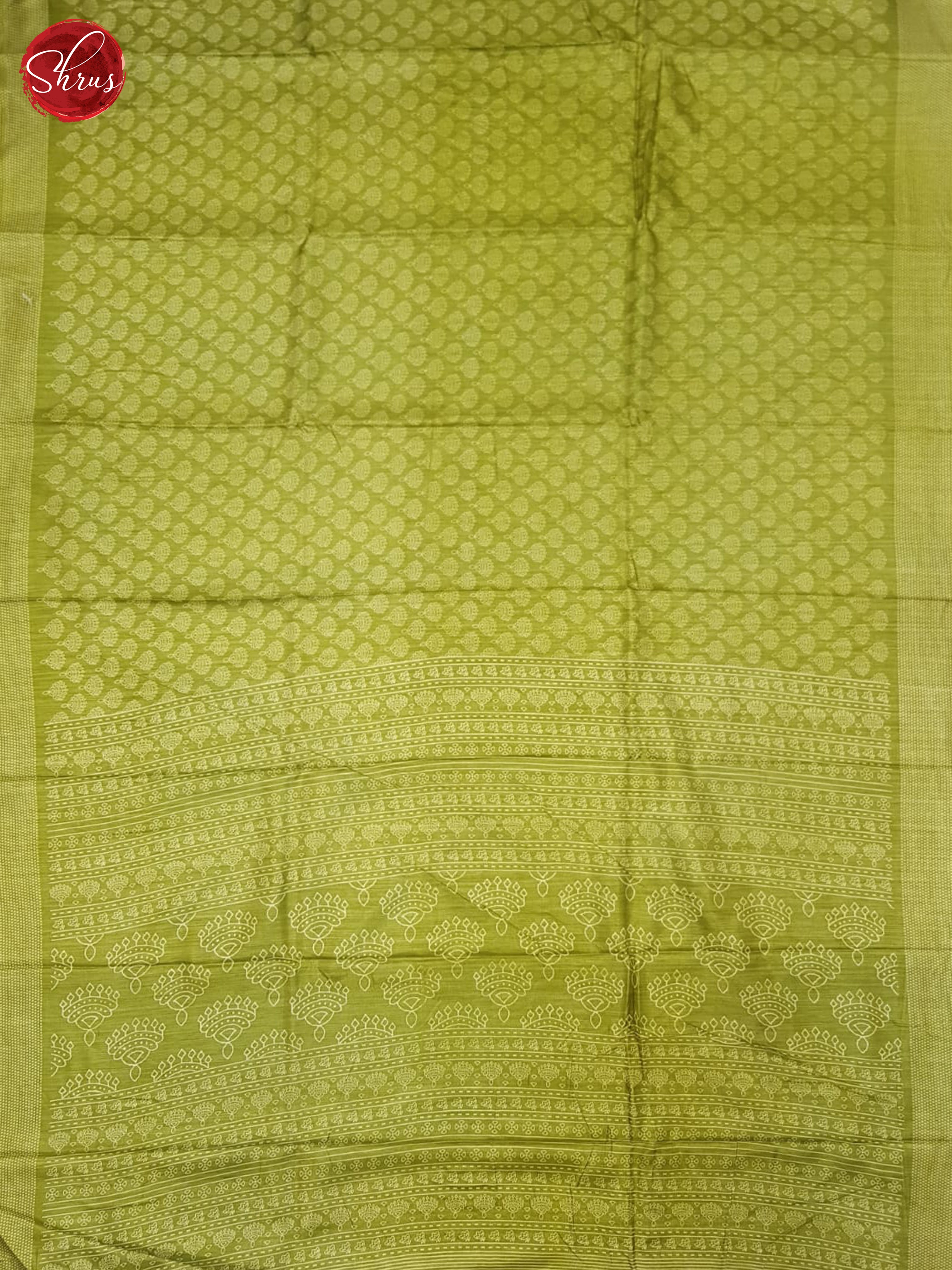 Green(Single Tone) - Semi Crepe Saree - Shop on ShrusEternity.com