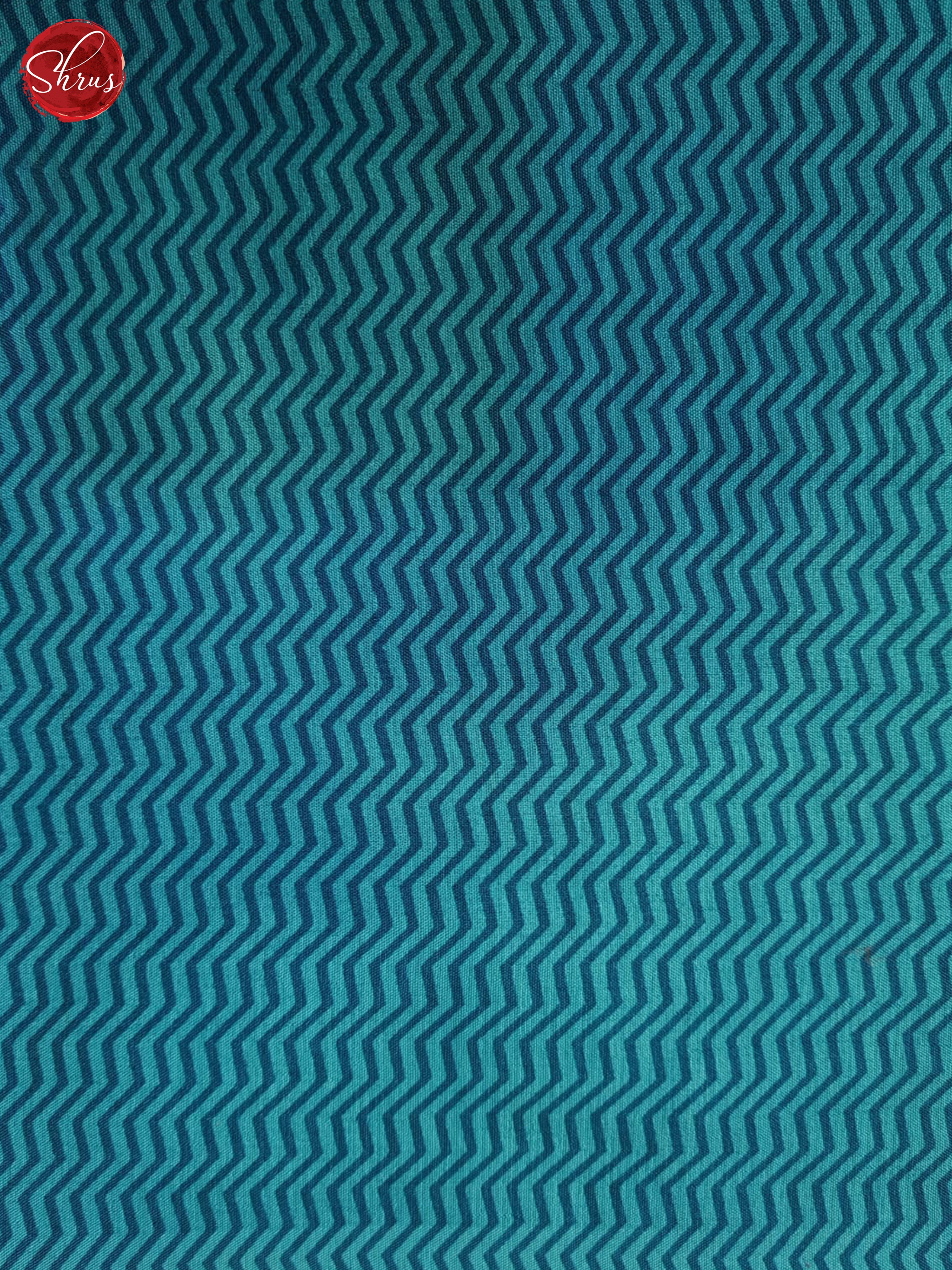 Blue & Teal - Semi Crepe Saree - Shop on ShrusEternity.com