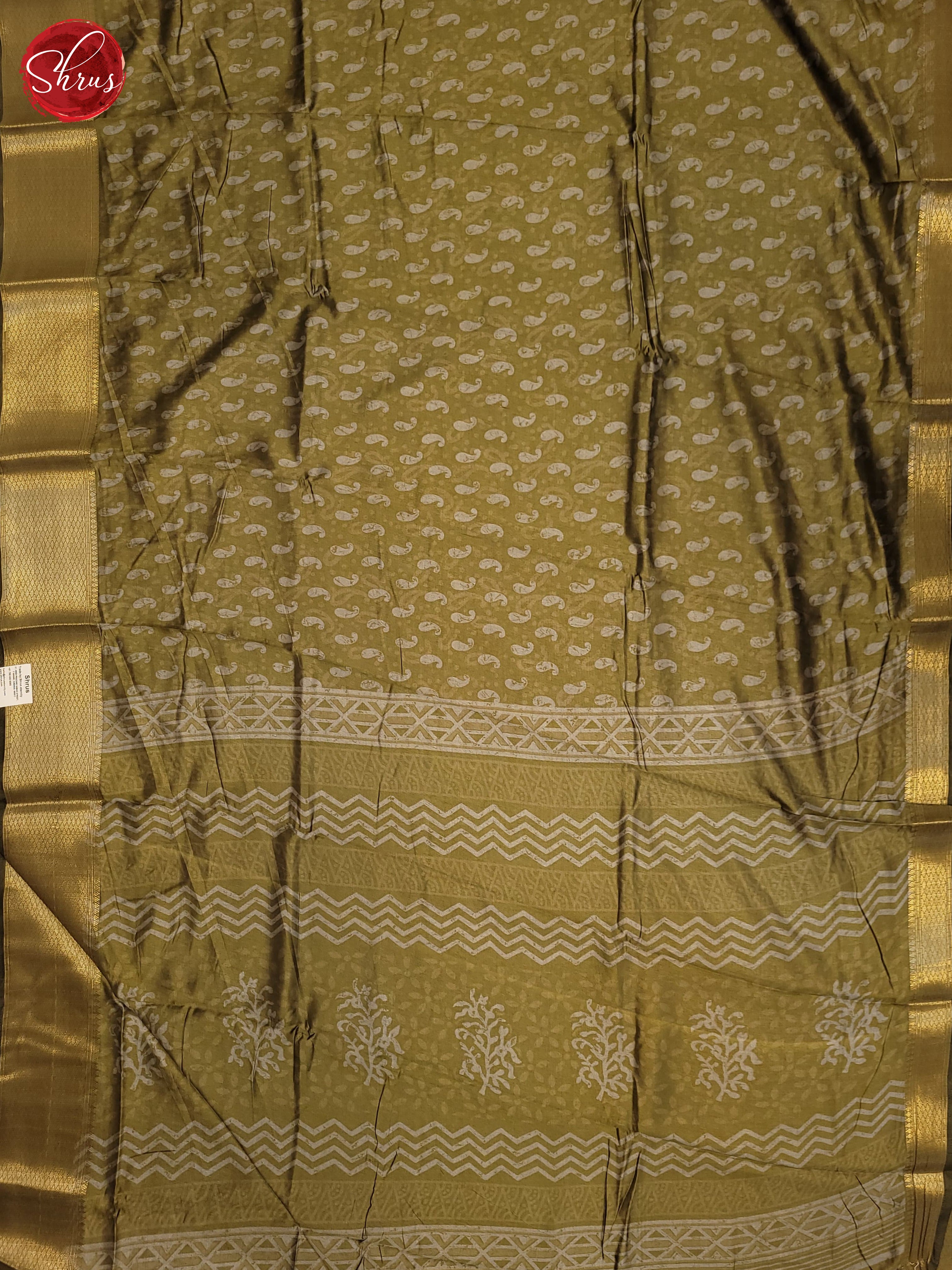 Elachi Green(Single Tone) - Semi Crepe Saree - Shop on ShrusEternity.com