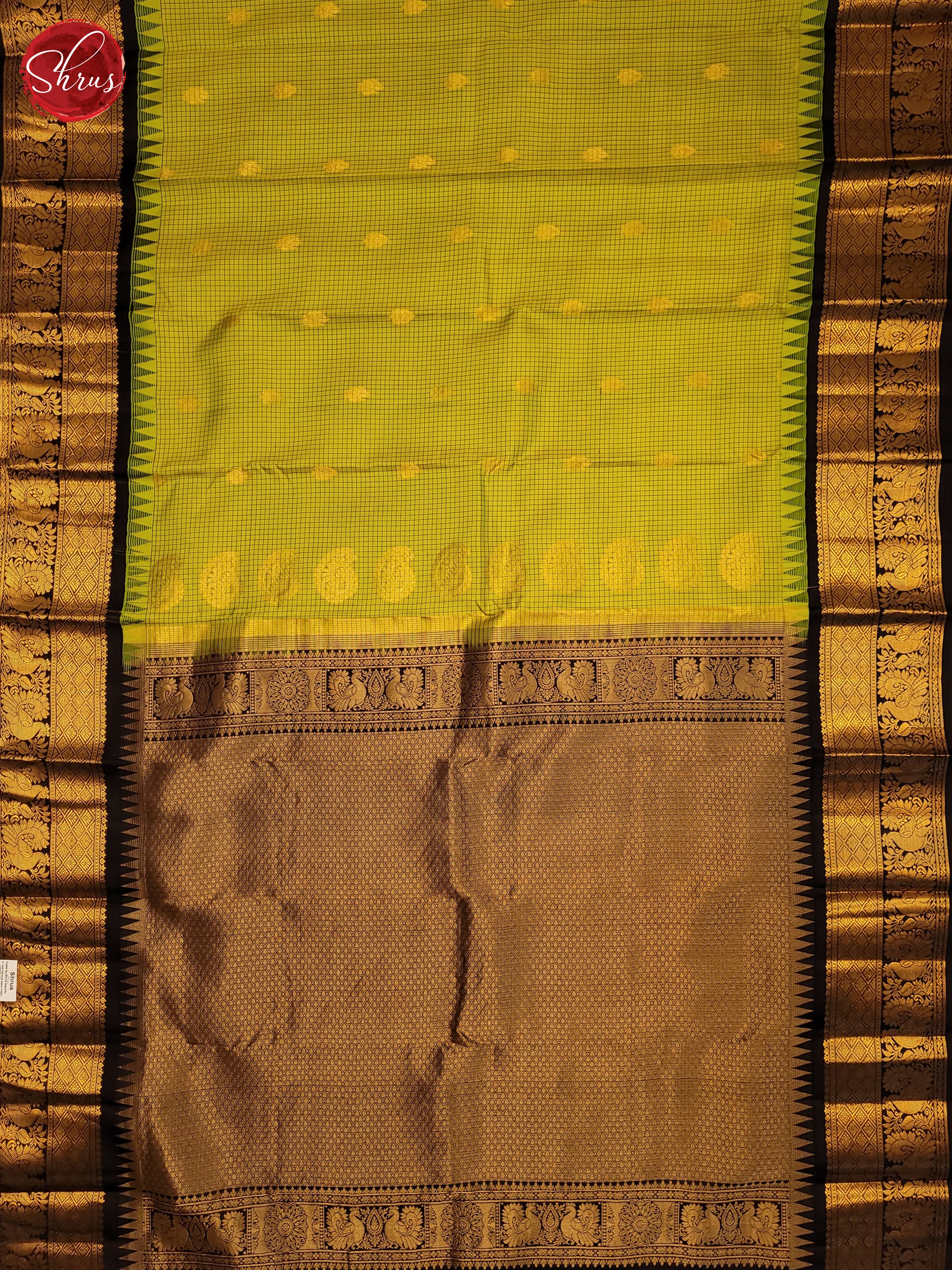 Green & Black - Gadwal silk Saree - Shop on ShrusEternity.com