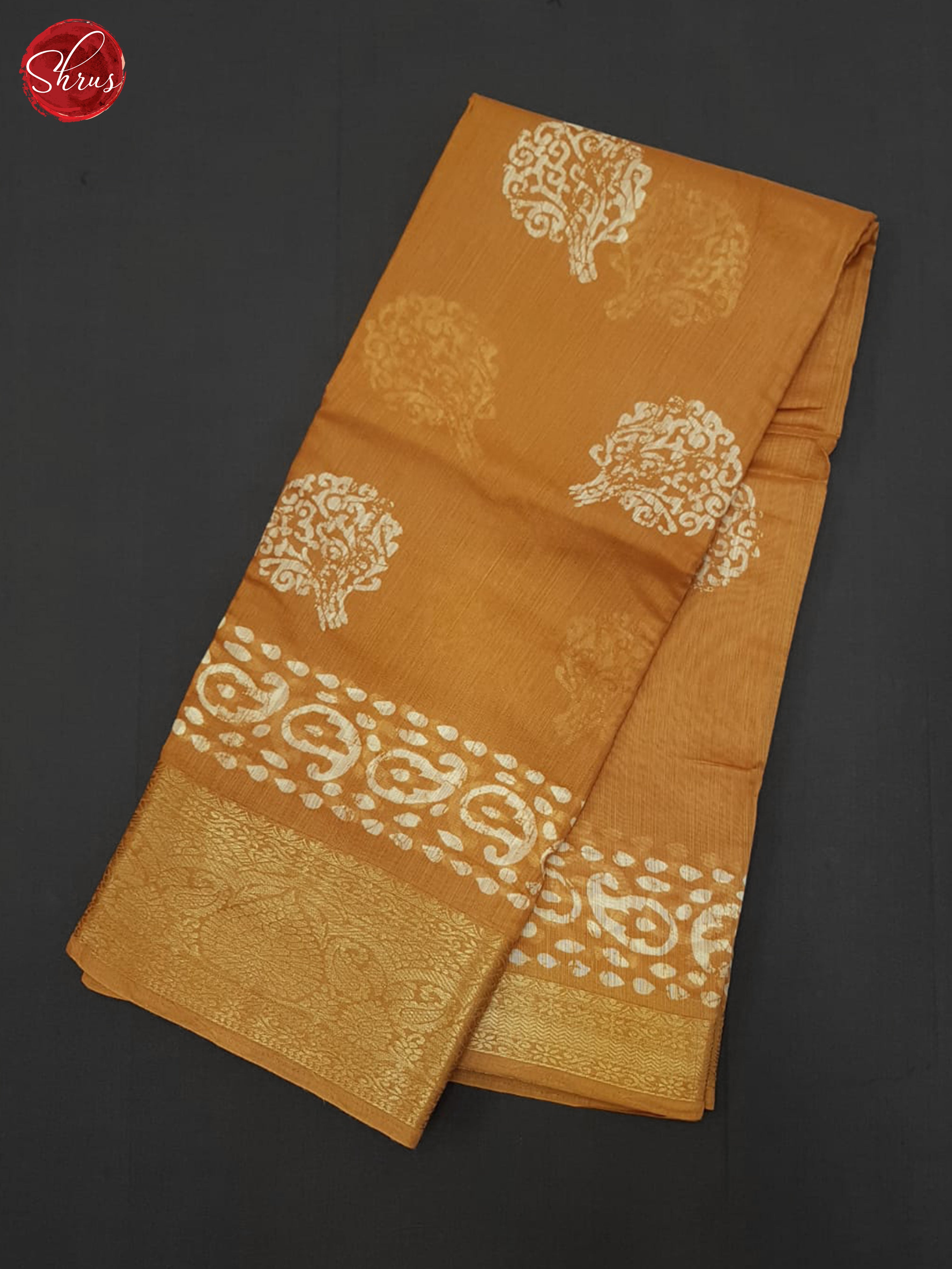 Orange(Single Tone) - Semi Matka Saree - Shop on ShrusEternity.com