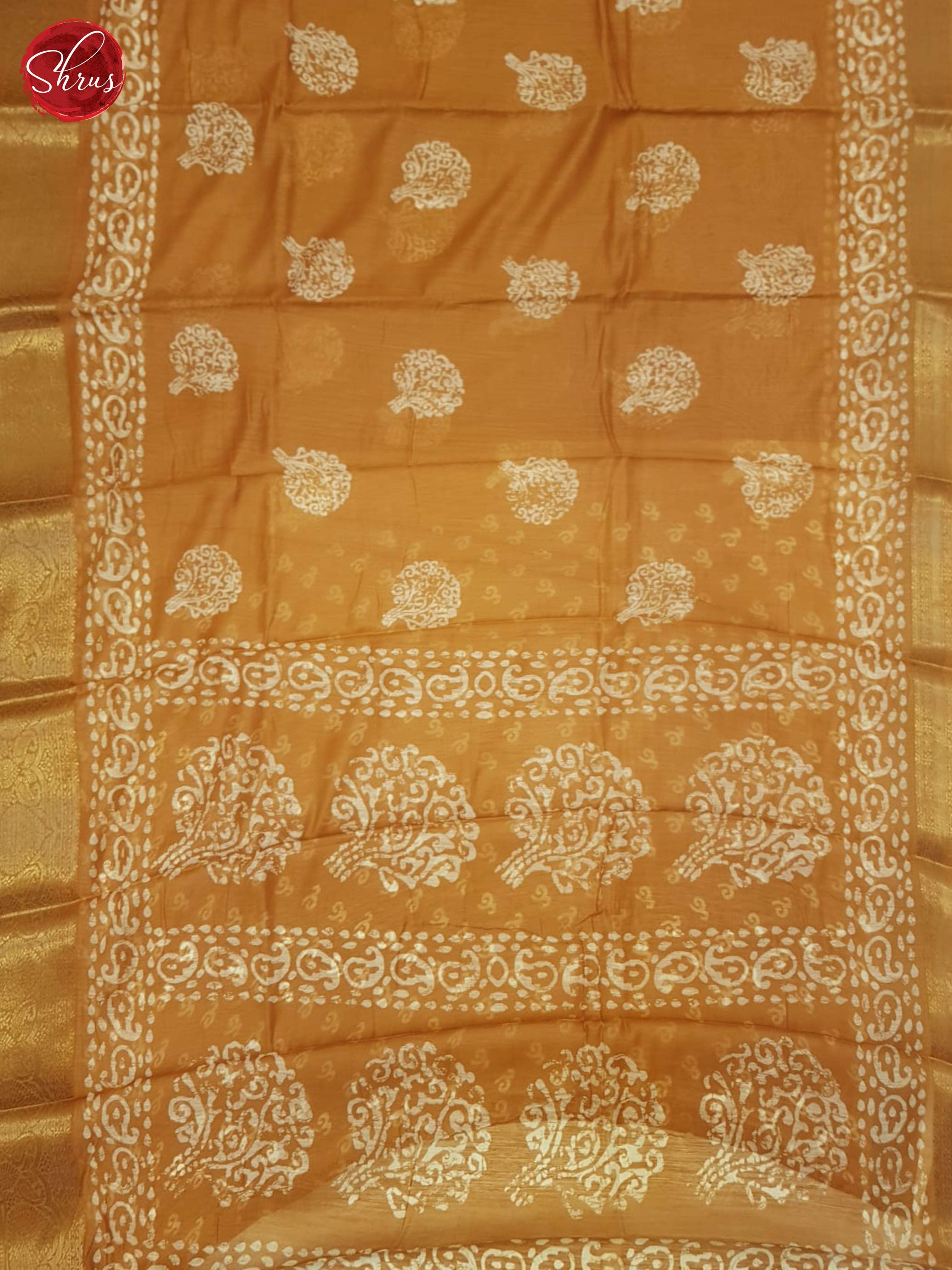 Orange(Single Tone) - Semi Matka Saree - Shop on ShrusEternity.com