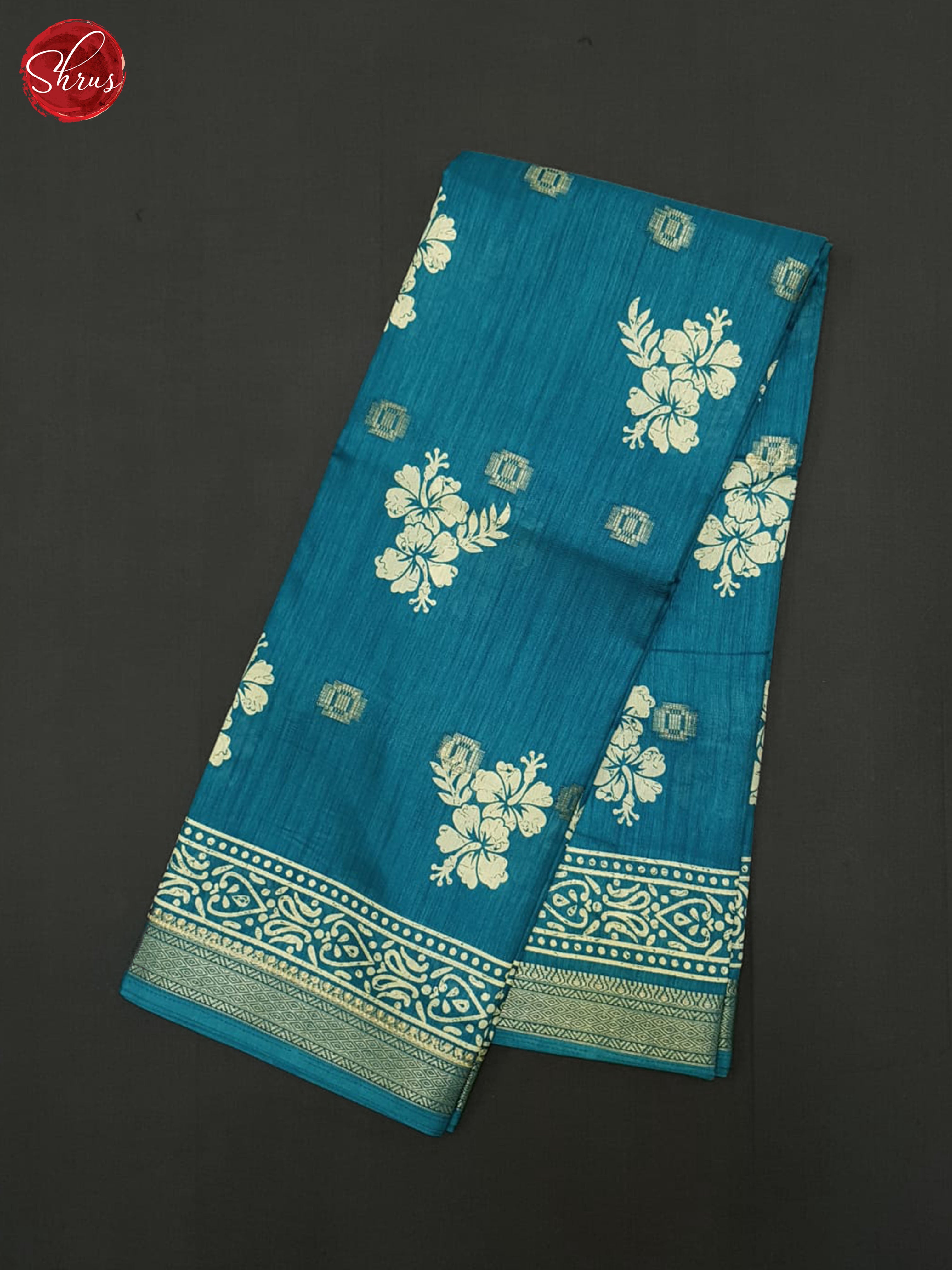 Blue(Single Tone)- Semi crepe Saree - Shop on ShrusEternity.com