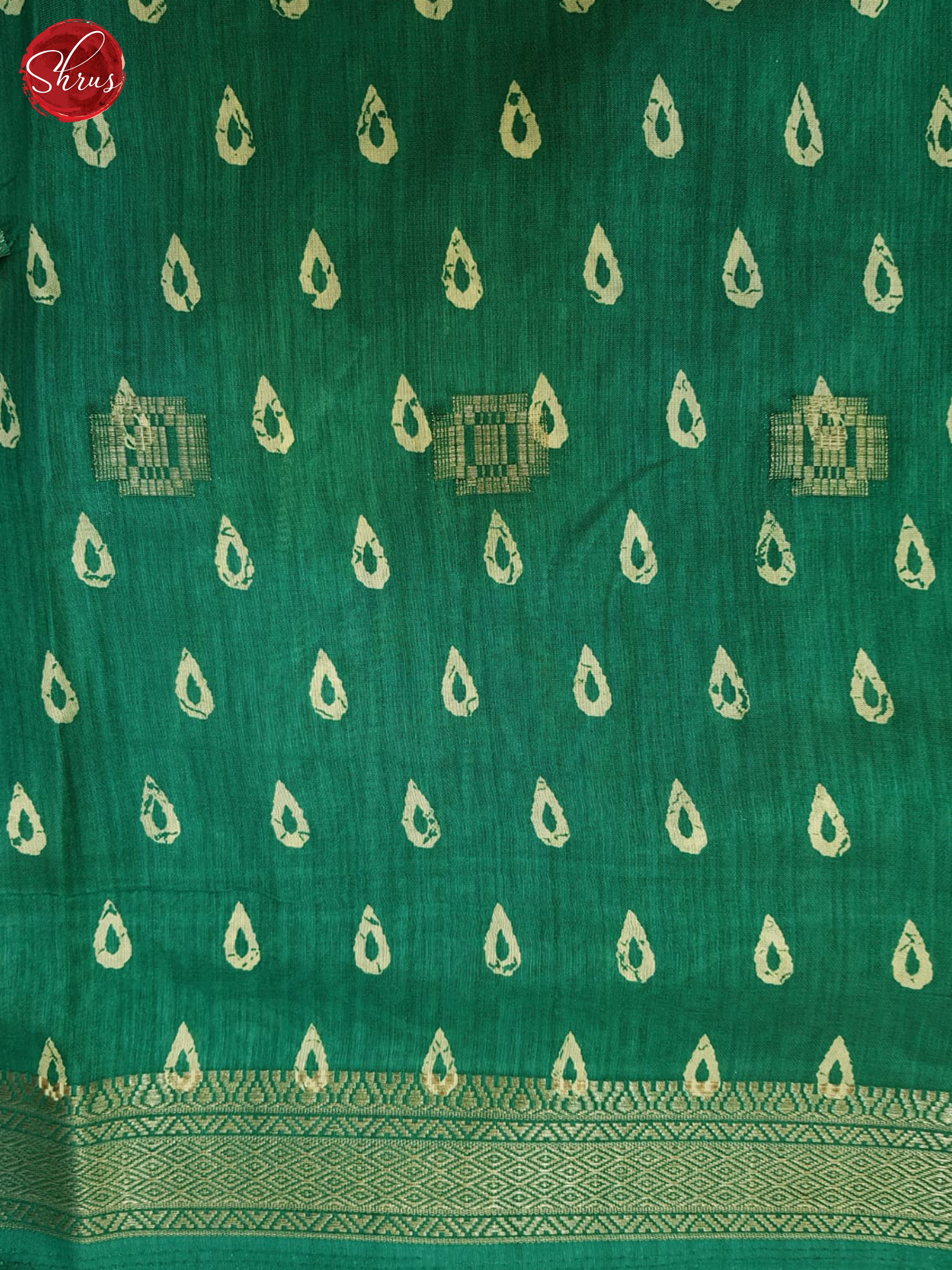 Green(Single tone)- Semi Crepe Saree - Shop on ShrusEternity.com