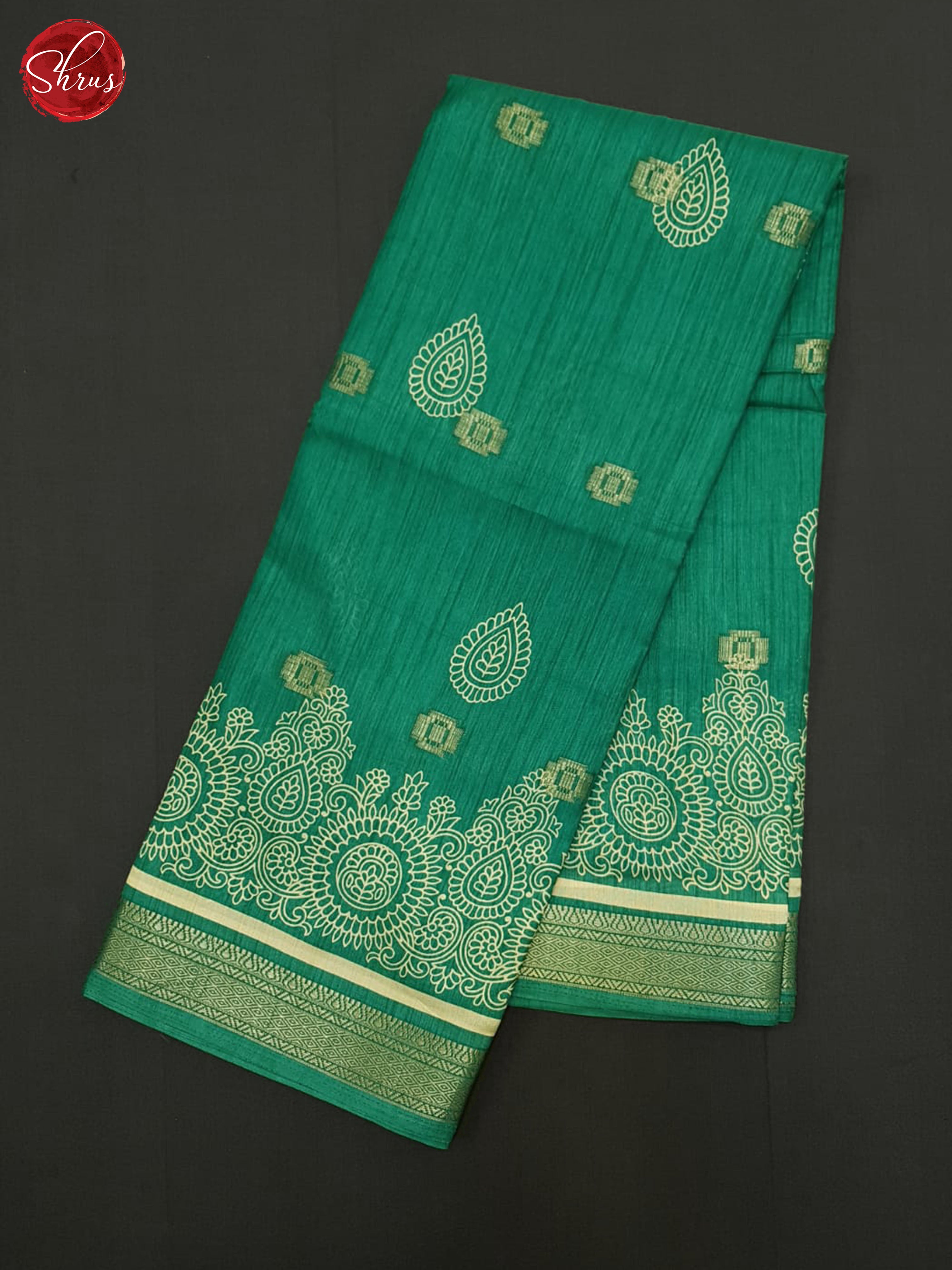 Green(Single Tone) - Semi crepe Saree - Shop on ShrusEternity.com
