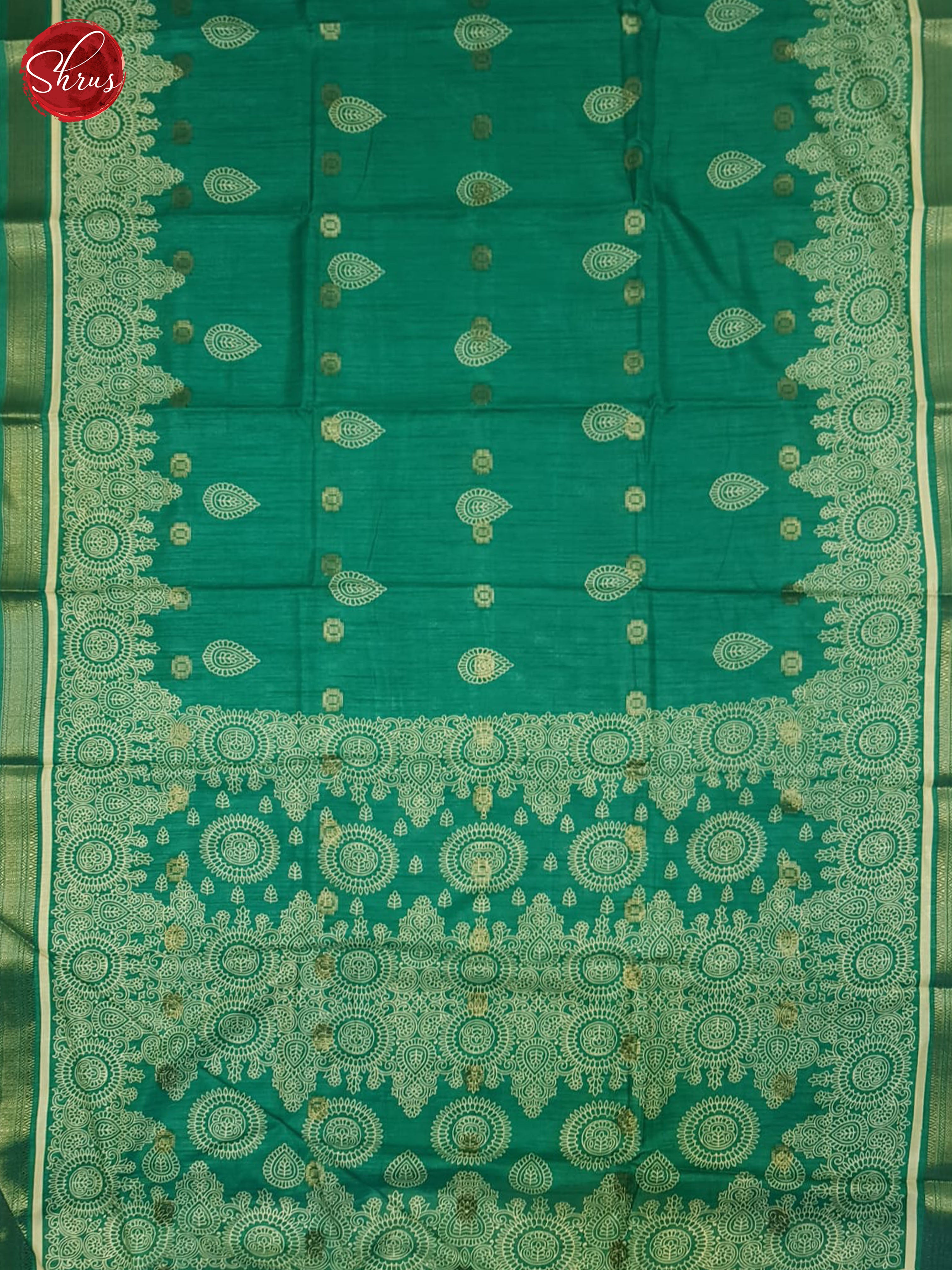 Green(Single Tone) - Semi crepe Saree - Shop on ShrusEternity.com