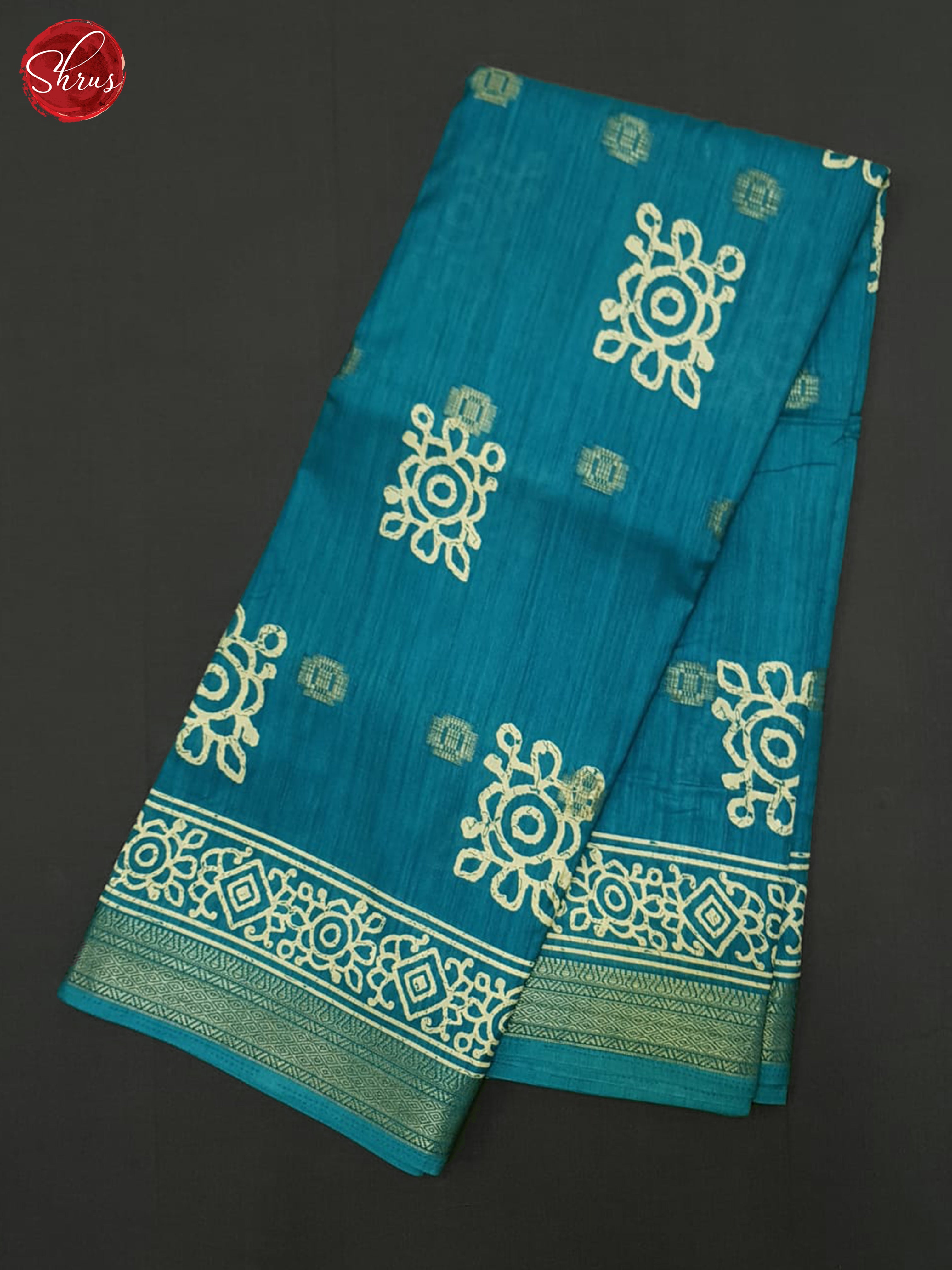 Blue(Single tone) - Semi Crepe Saree - Shop on ShrusEternity.com