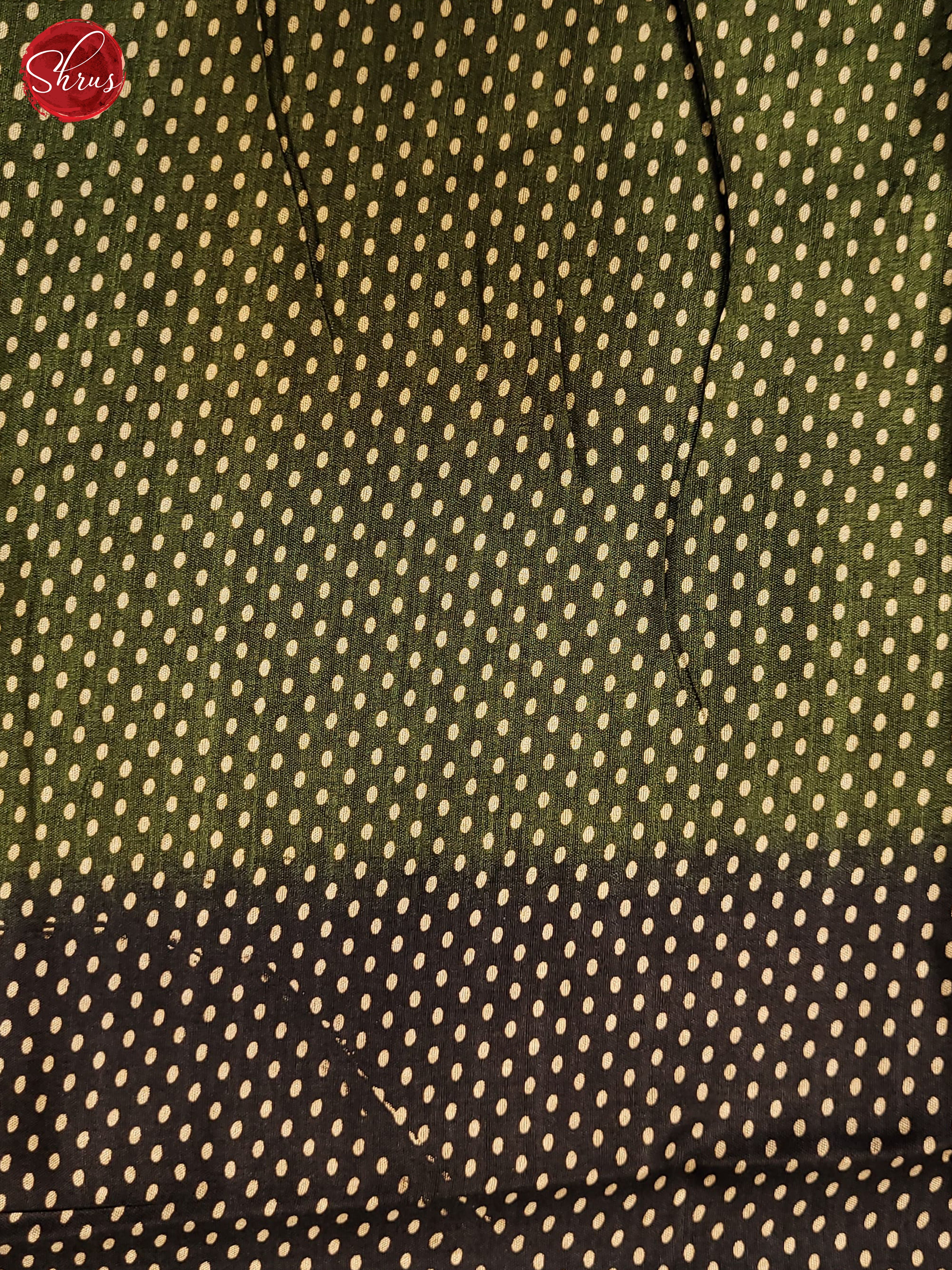 Green & Black - Semi Crepe Saree - Shop on ShrusEternity.com