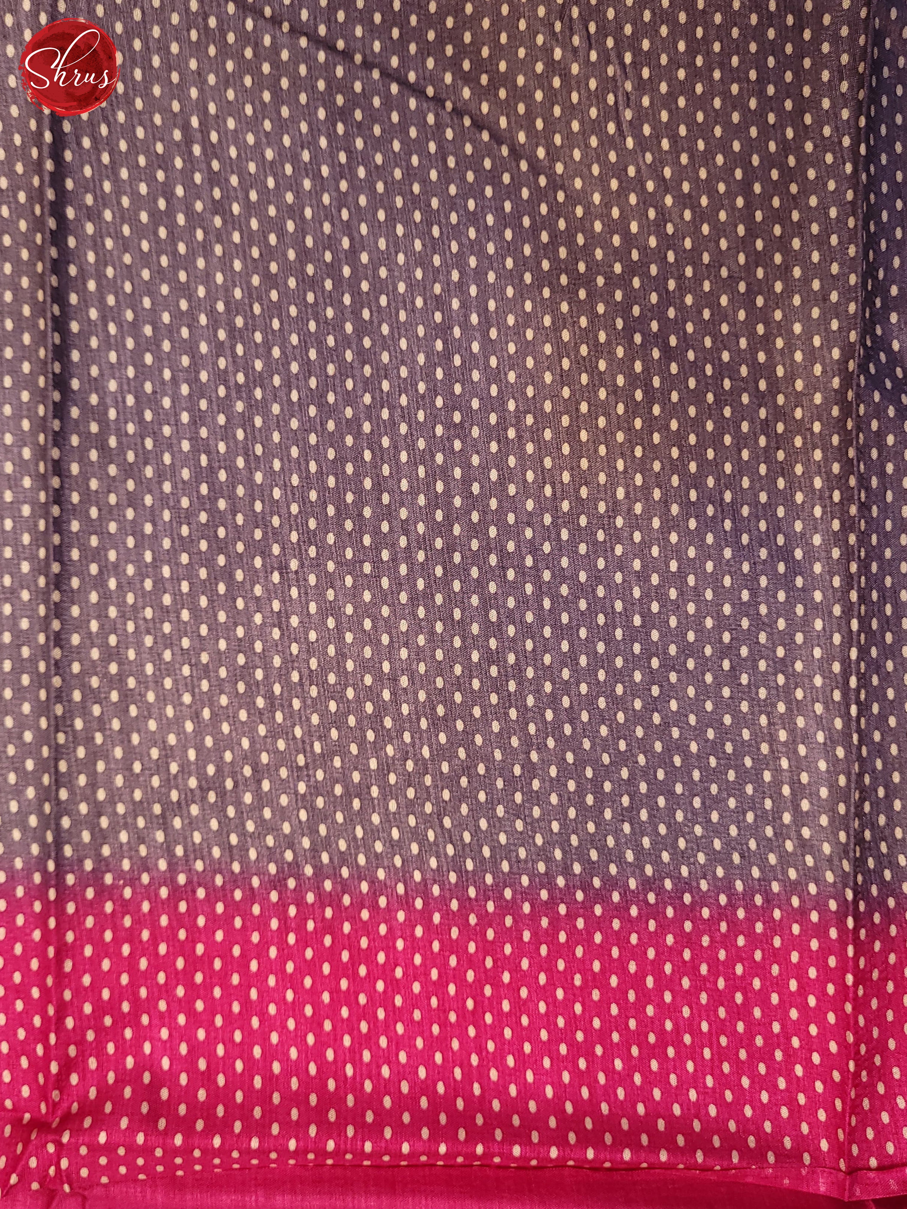 Mild Lavender & Pink - Semi Crepe Saree - Shop on ShrusEternity.com