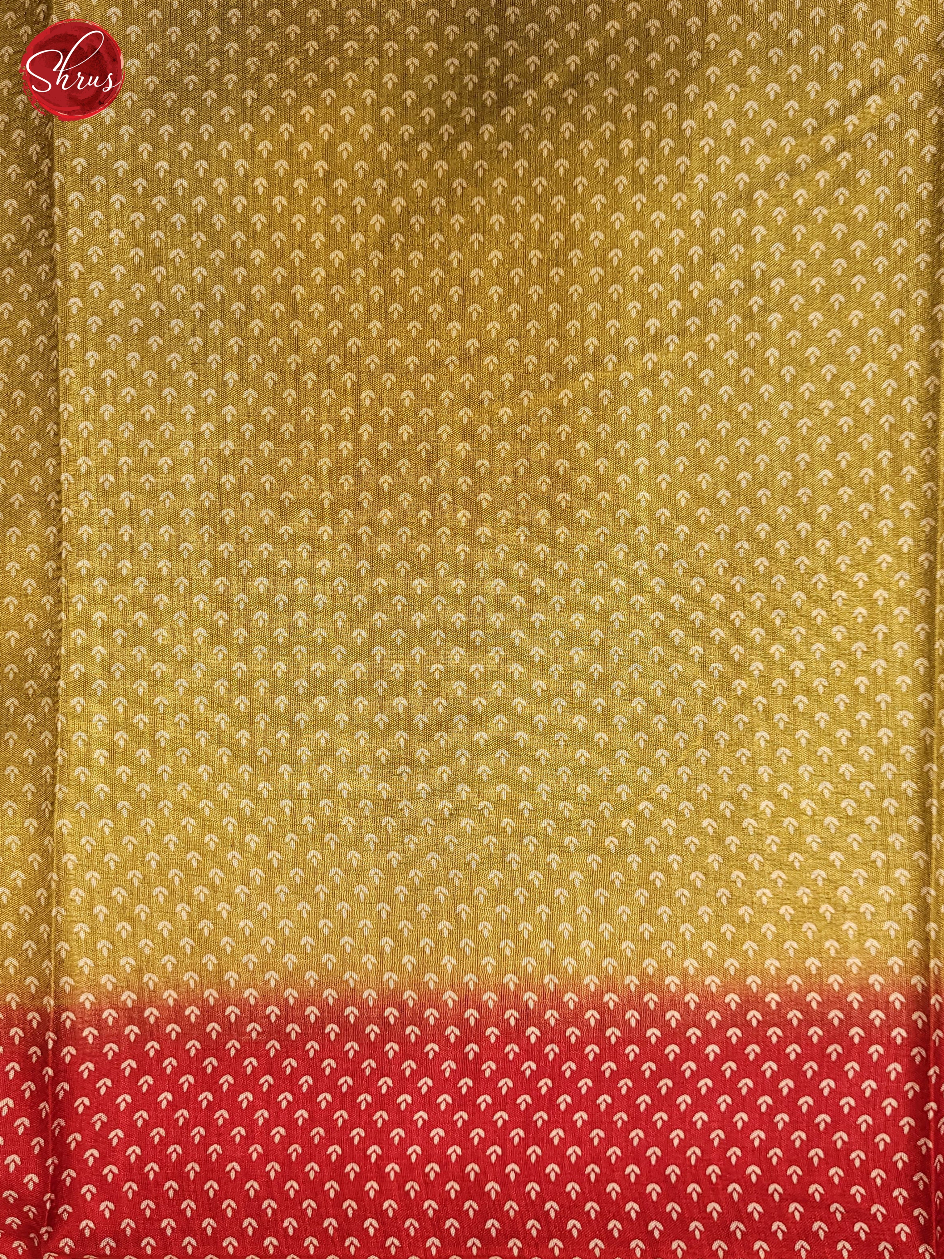 Green & Red - Semi Crepe Saree - Shop on ShrusEternity.com