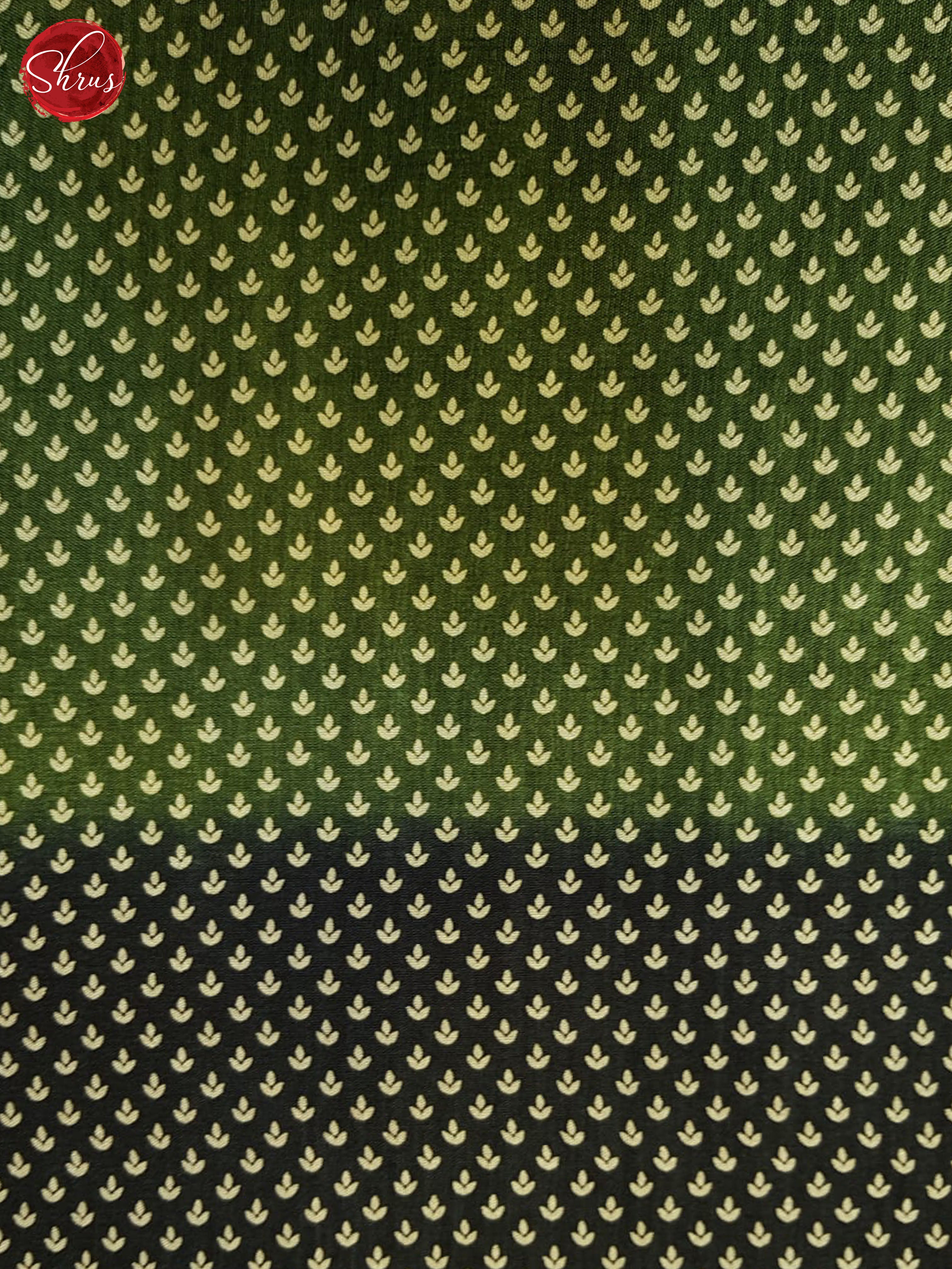 Green & Black - Semi crepe Saree - Shop on ShrusEternity.com