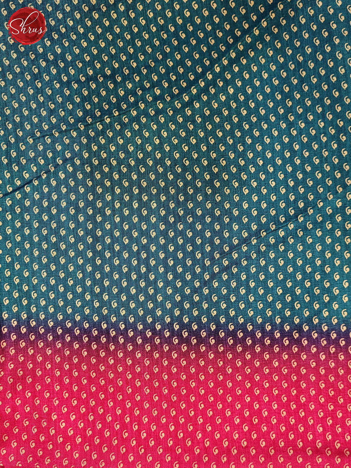 Blue & Pink - Semi Crepe Saree - Shop on ShrusEternity.com