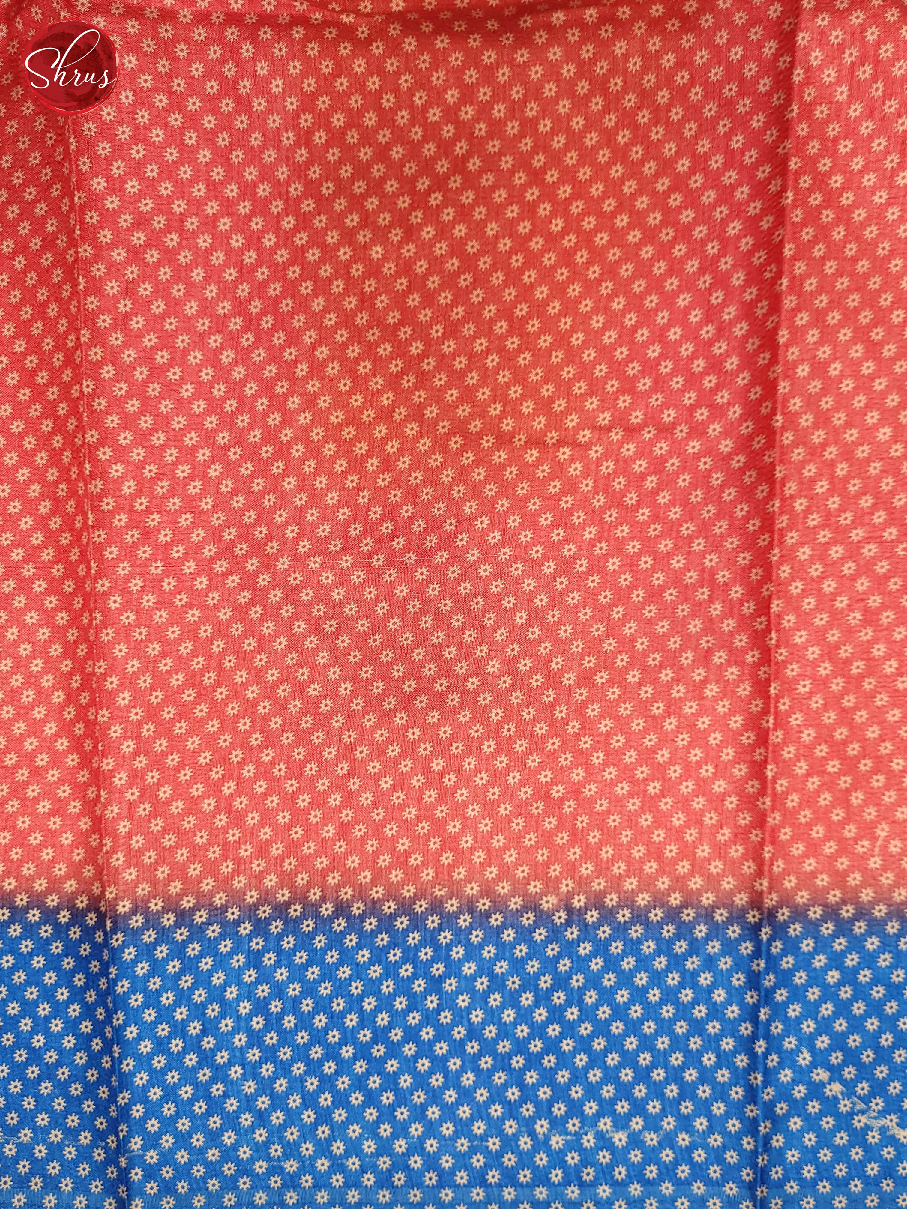 Pink & Blue - Semi Crepe Saree - Shop on ShrusEternity.com