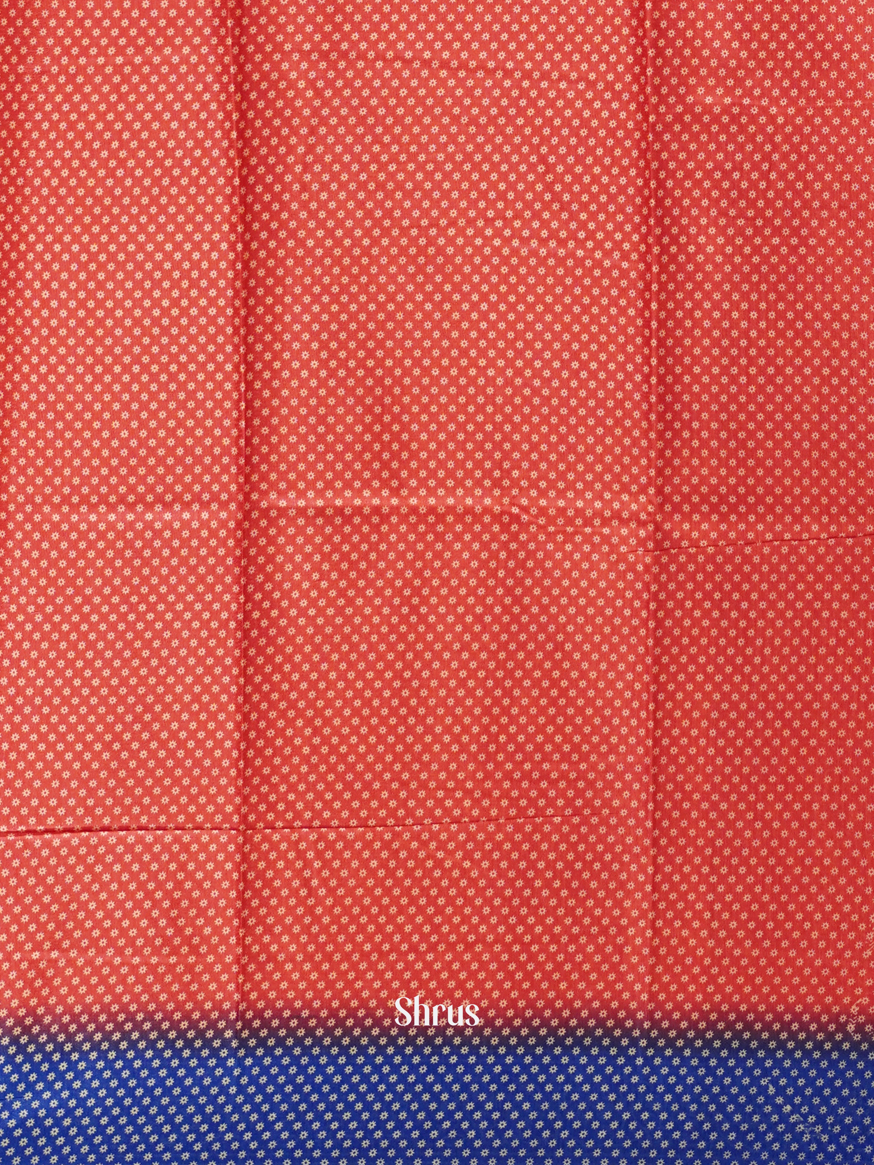 Pink & Blue - Semi crepe Saree - Shop on ShrusEternity.com