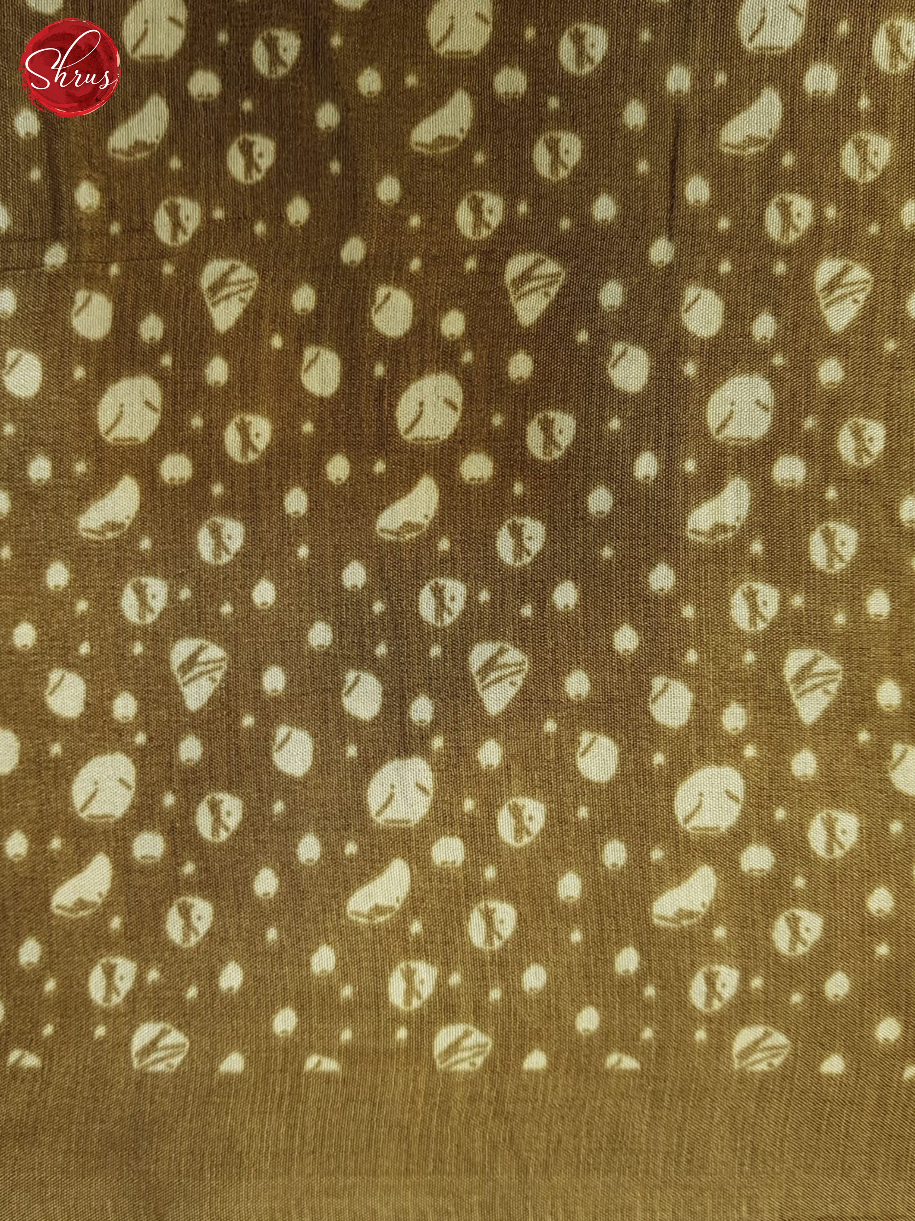 Brown(Single Tone)- Semi Matka Cotton Saree - Shop on ShrusEternity.com