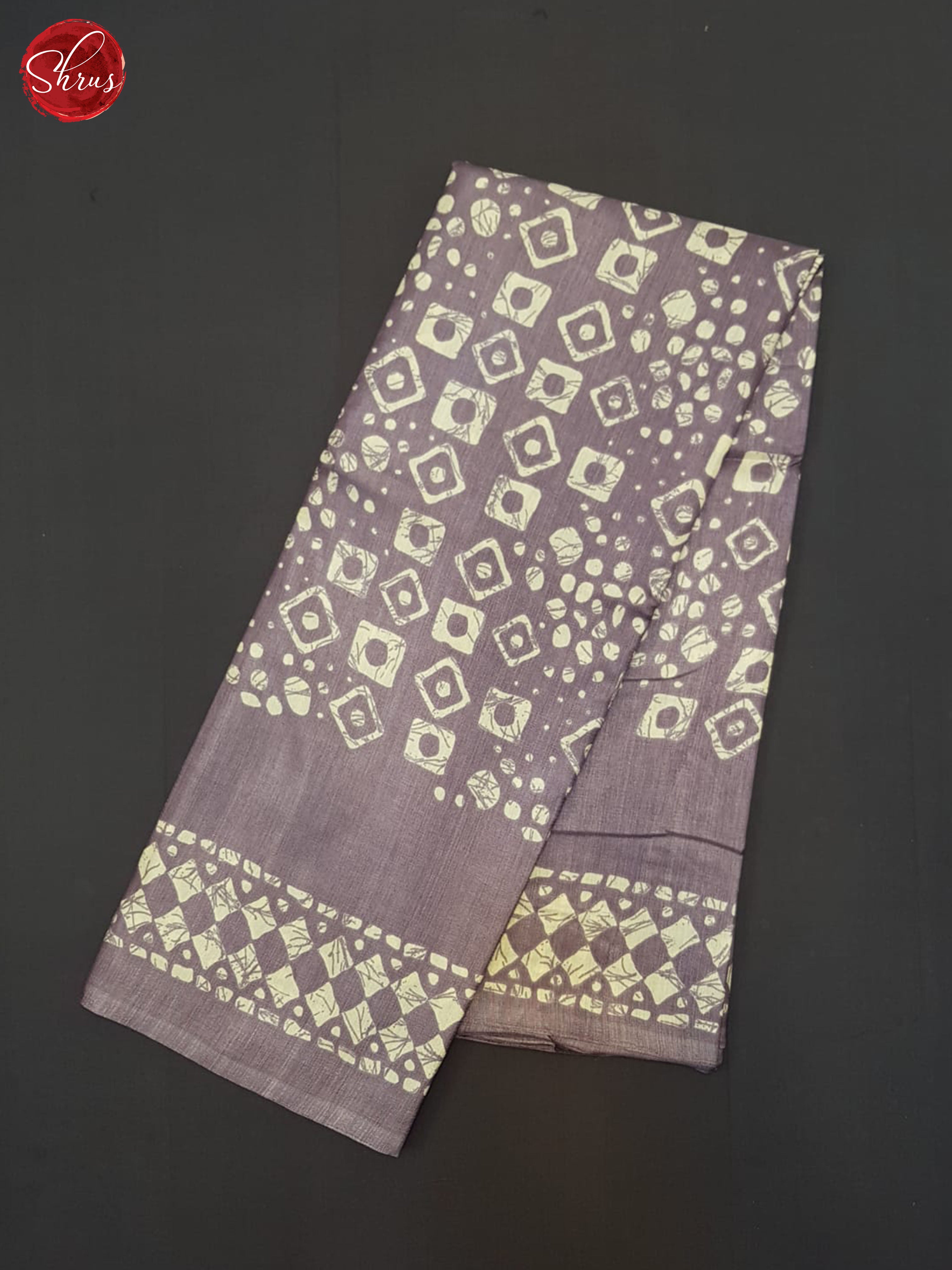 Grey(Single Tone)- Semi Matka Cotton Saree - Shop on ShrusEternity.com