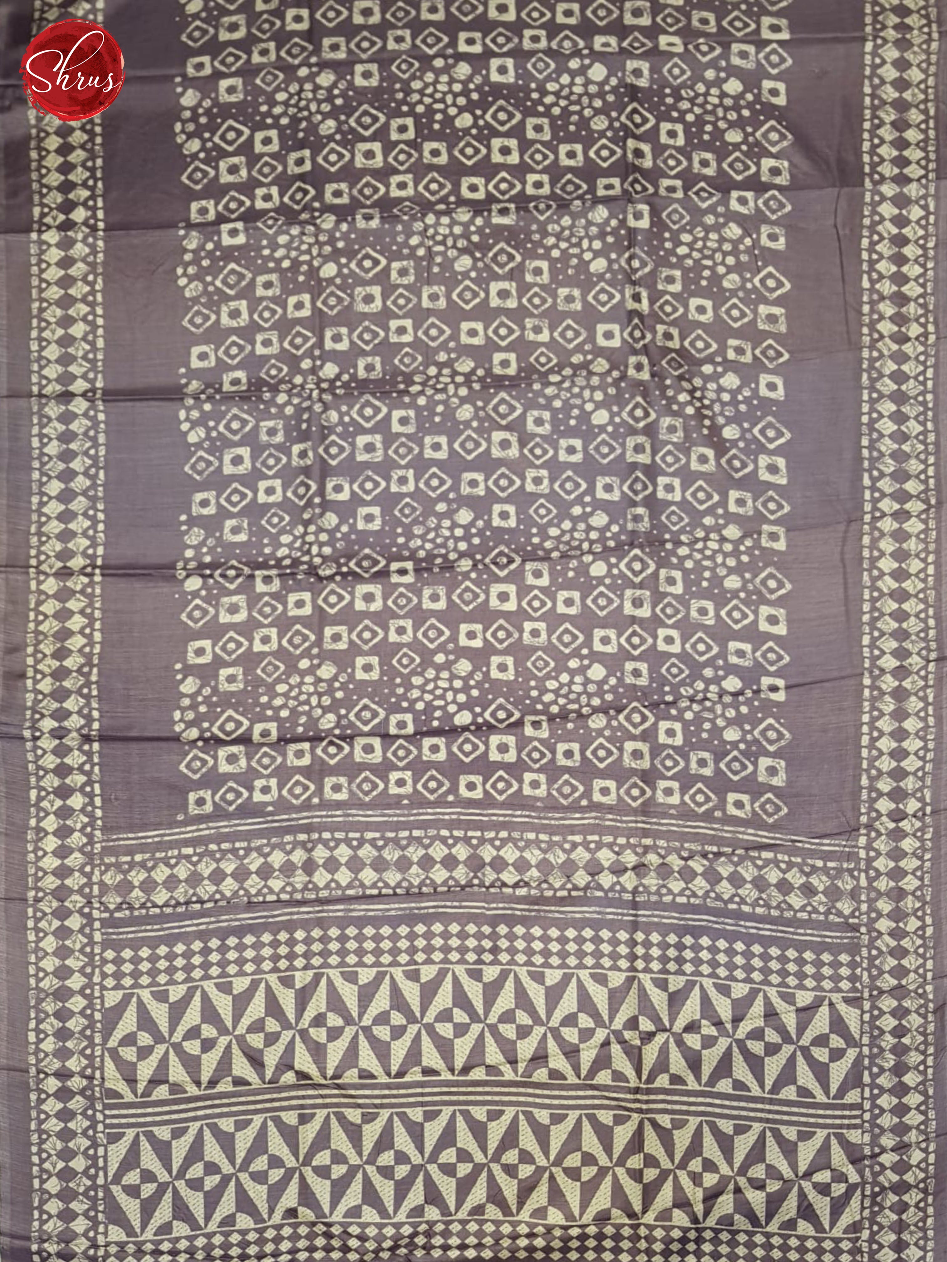 Grey(Single Tone)- Semi Matka Cotton Saree - Shop on ShrusEternity.com