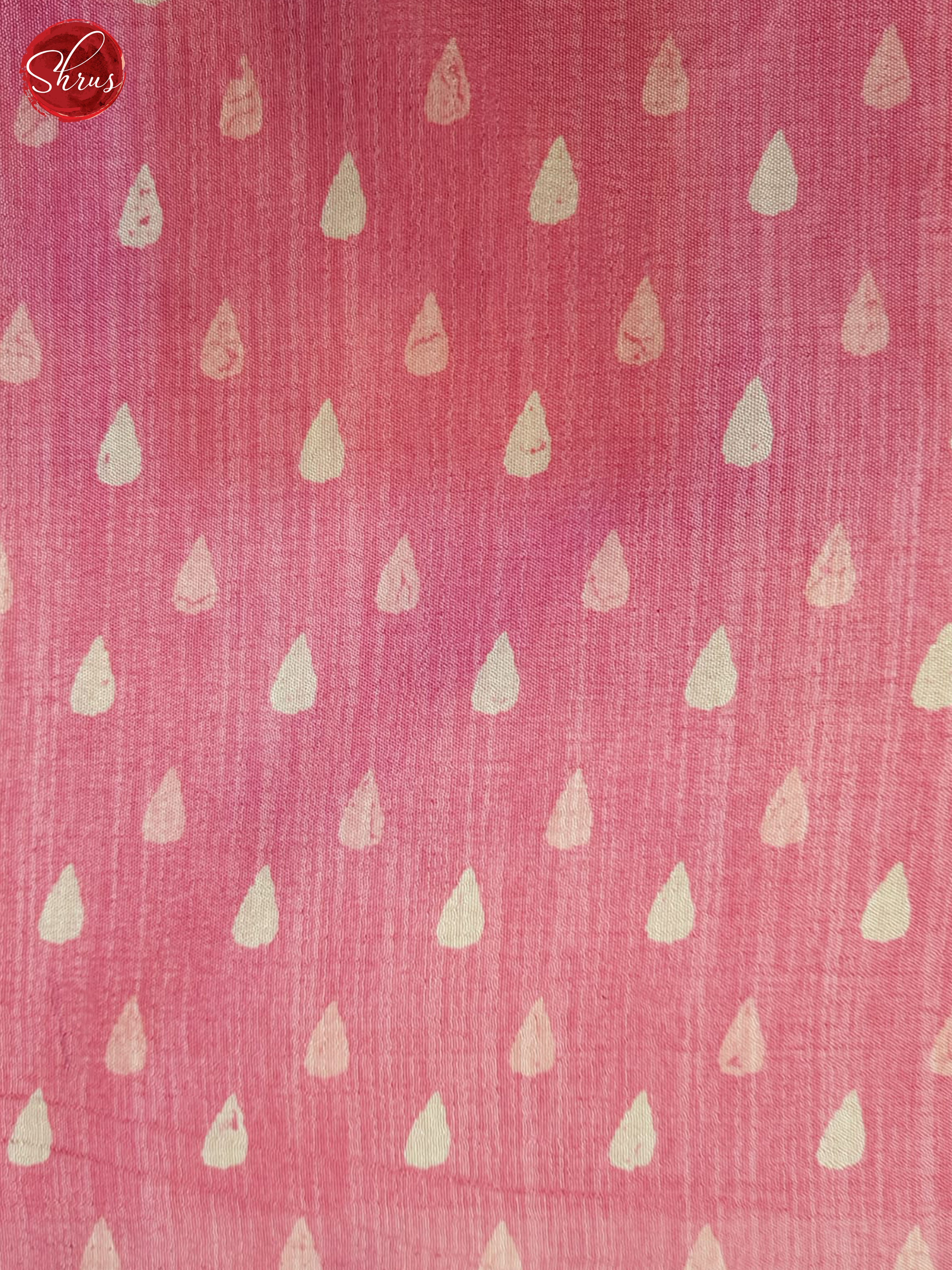 Pink(Single tone) - Semi Matka Saree - Shop on ShrusEternity.com