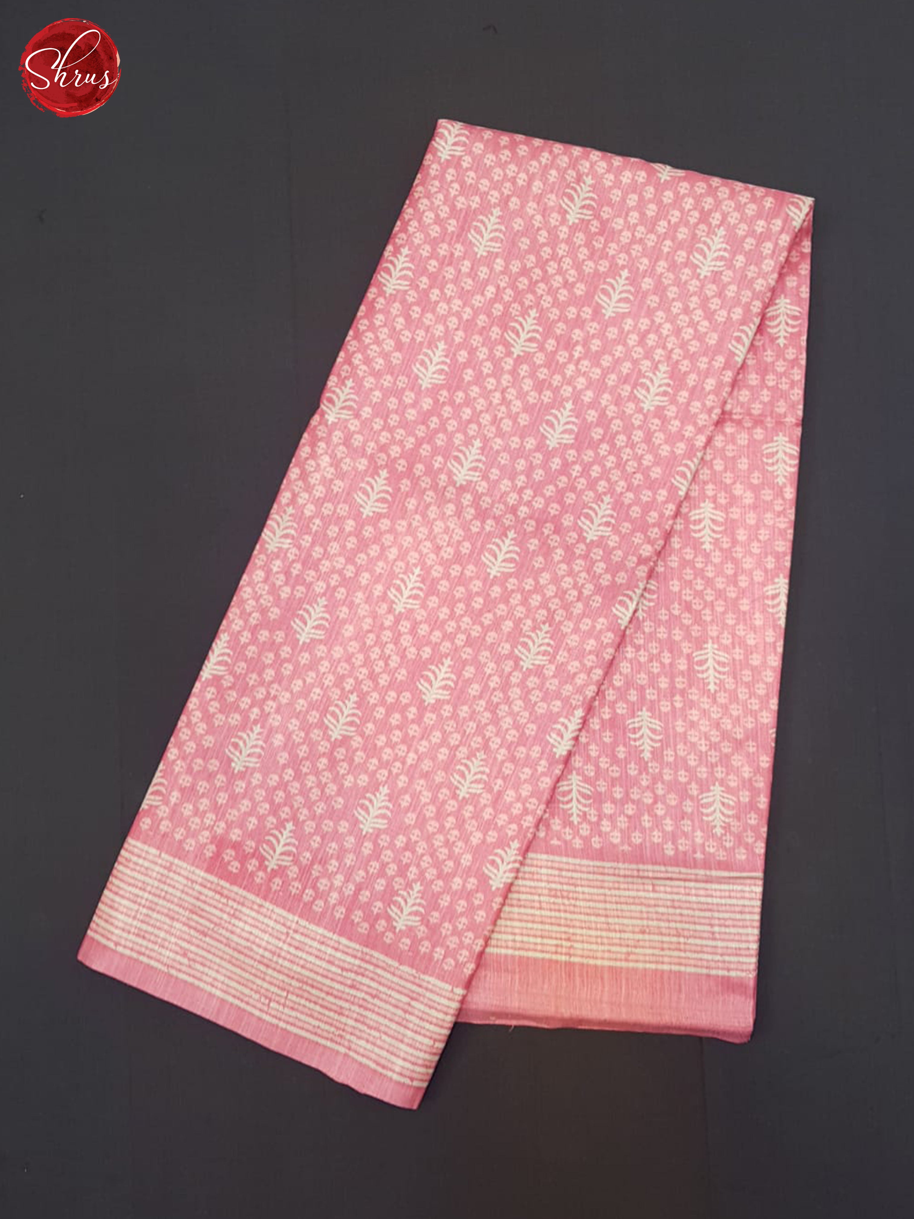 Pink(Single tone) - Semi Matka Saree - Shop on ShrusEternity.com