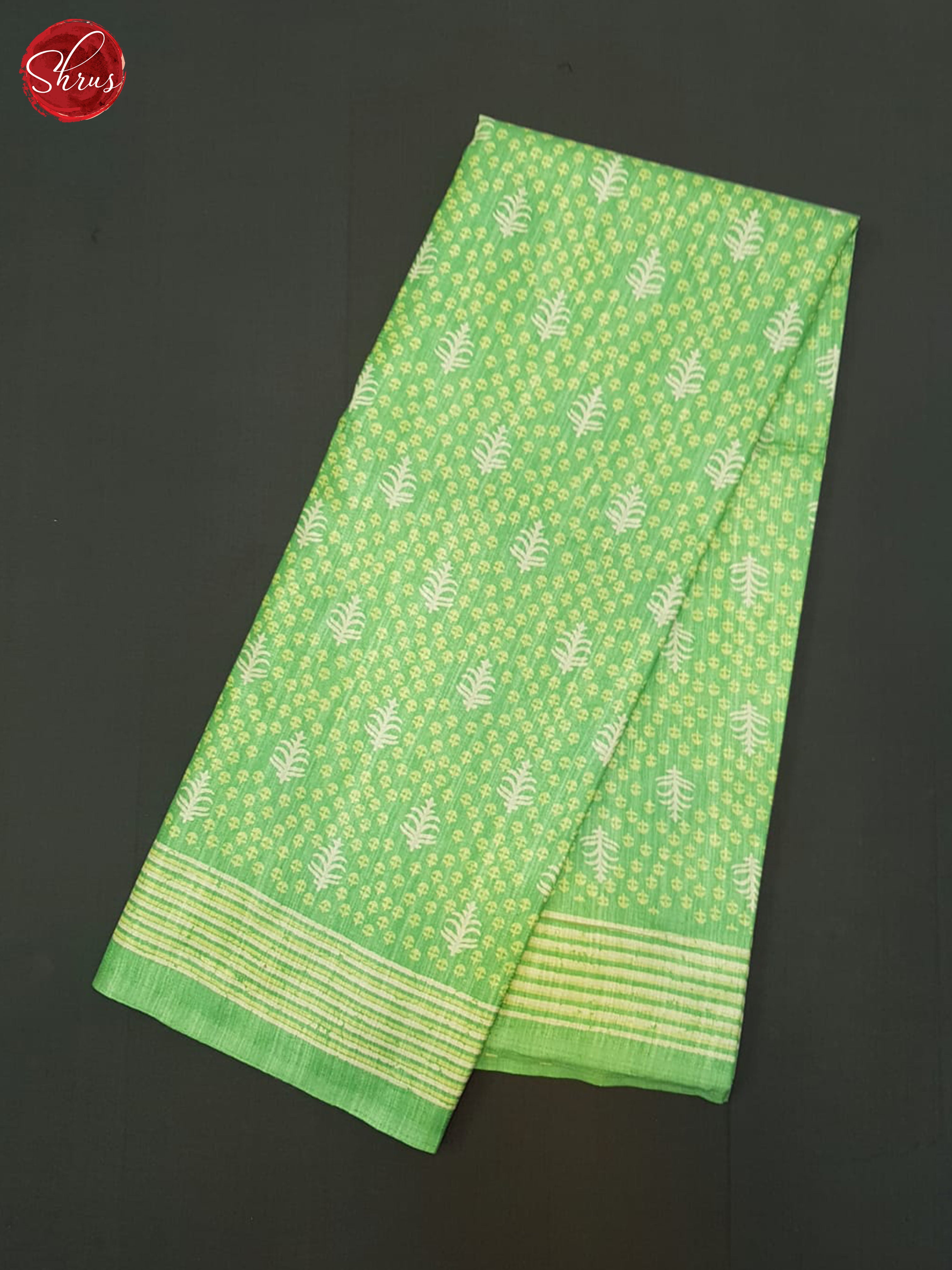 Green(Single Tone) - Semi Matka Saree - Shop on ShrusEternity.com