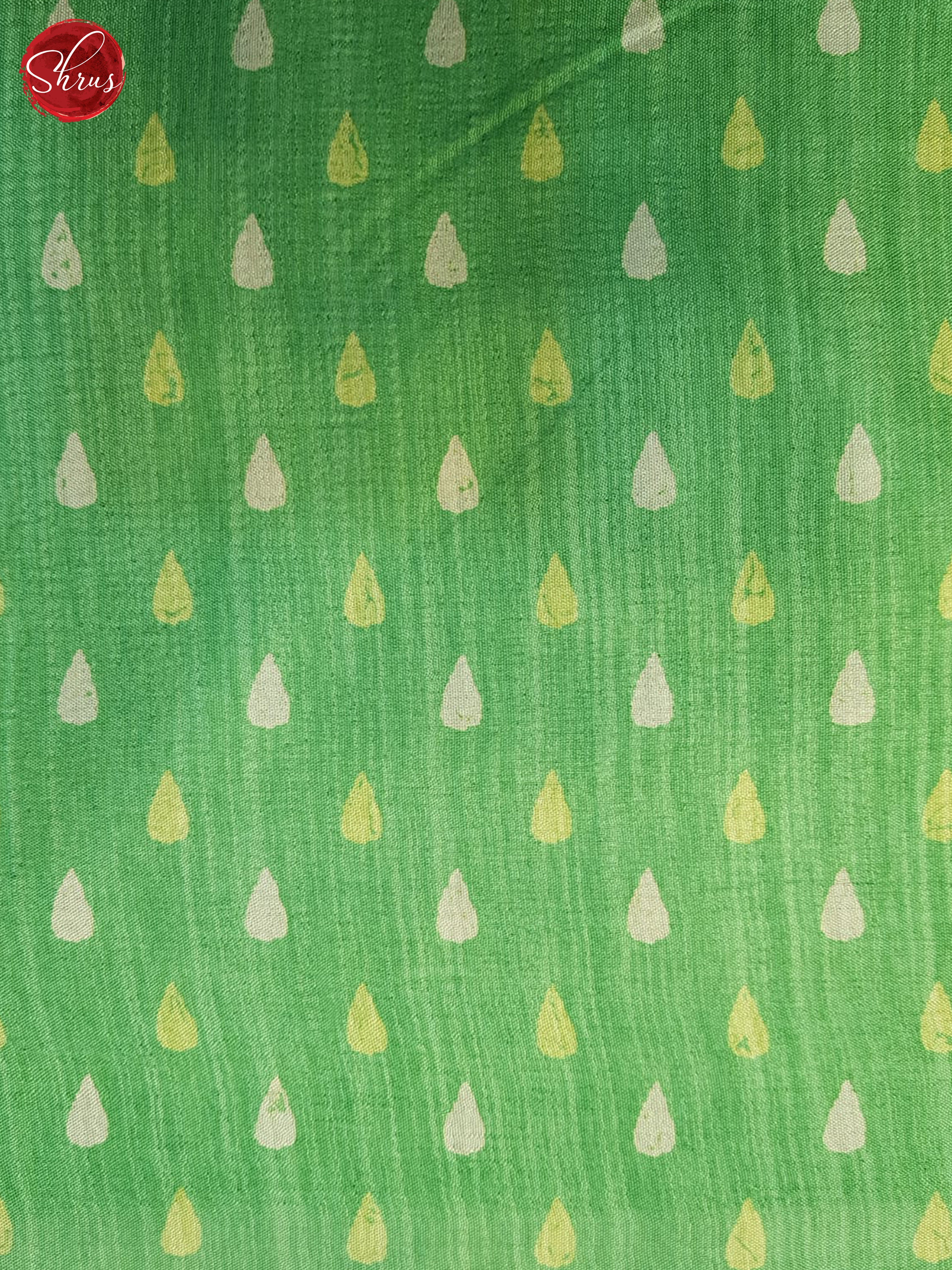 Green(Single Tone) - Semi Matka Saree - Shop on ShrusEternity.com