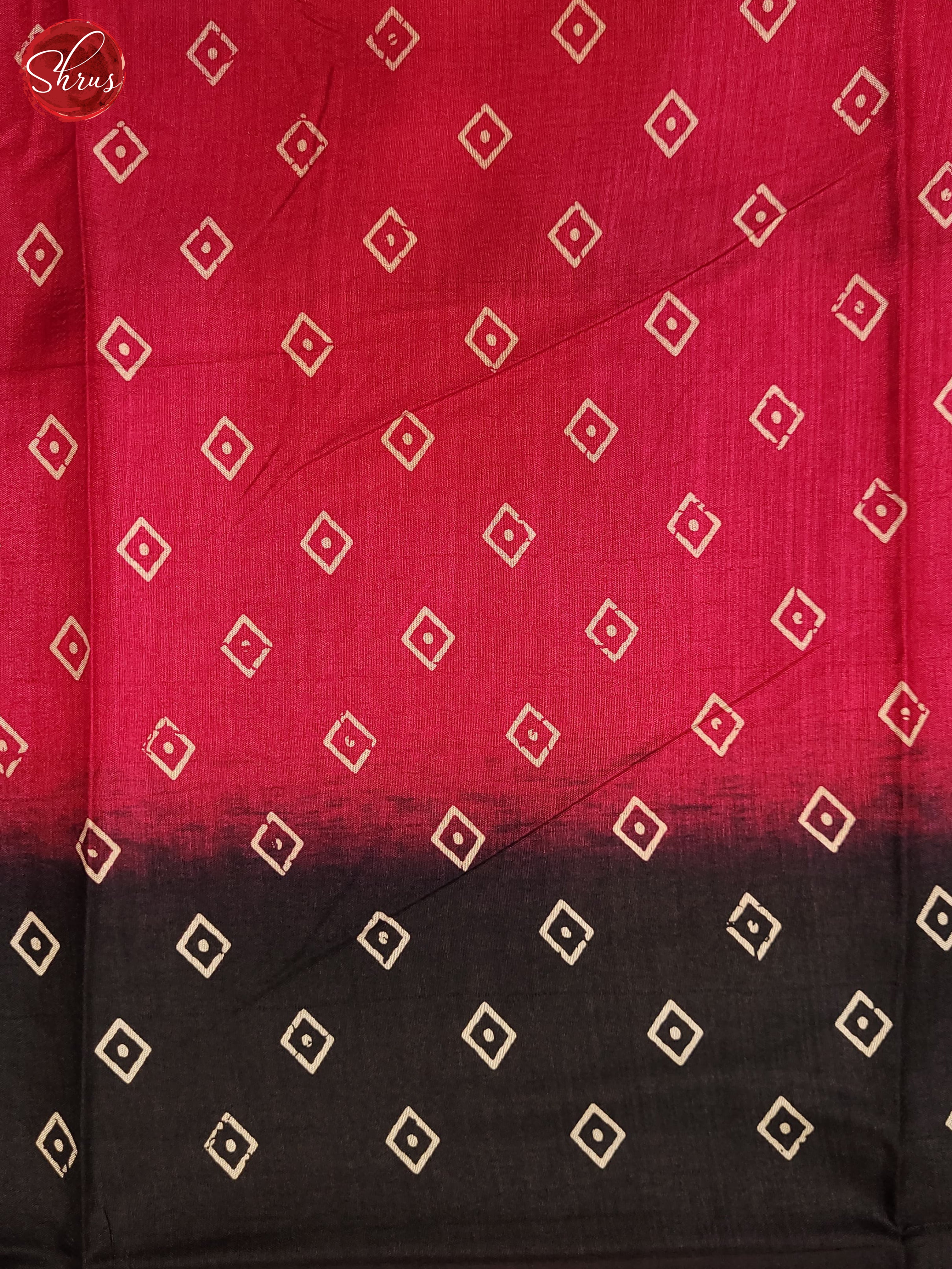 Pink & Black - Semi Matka Saree - Shop on ShrusEternity.com