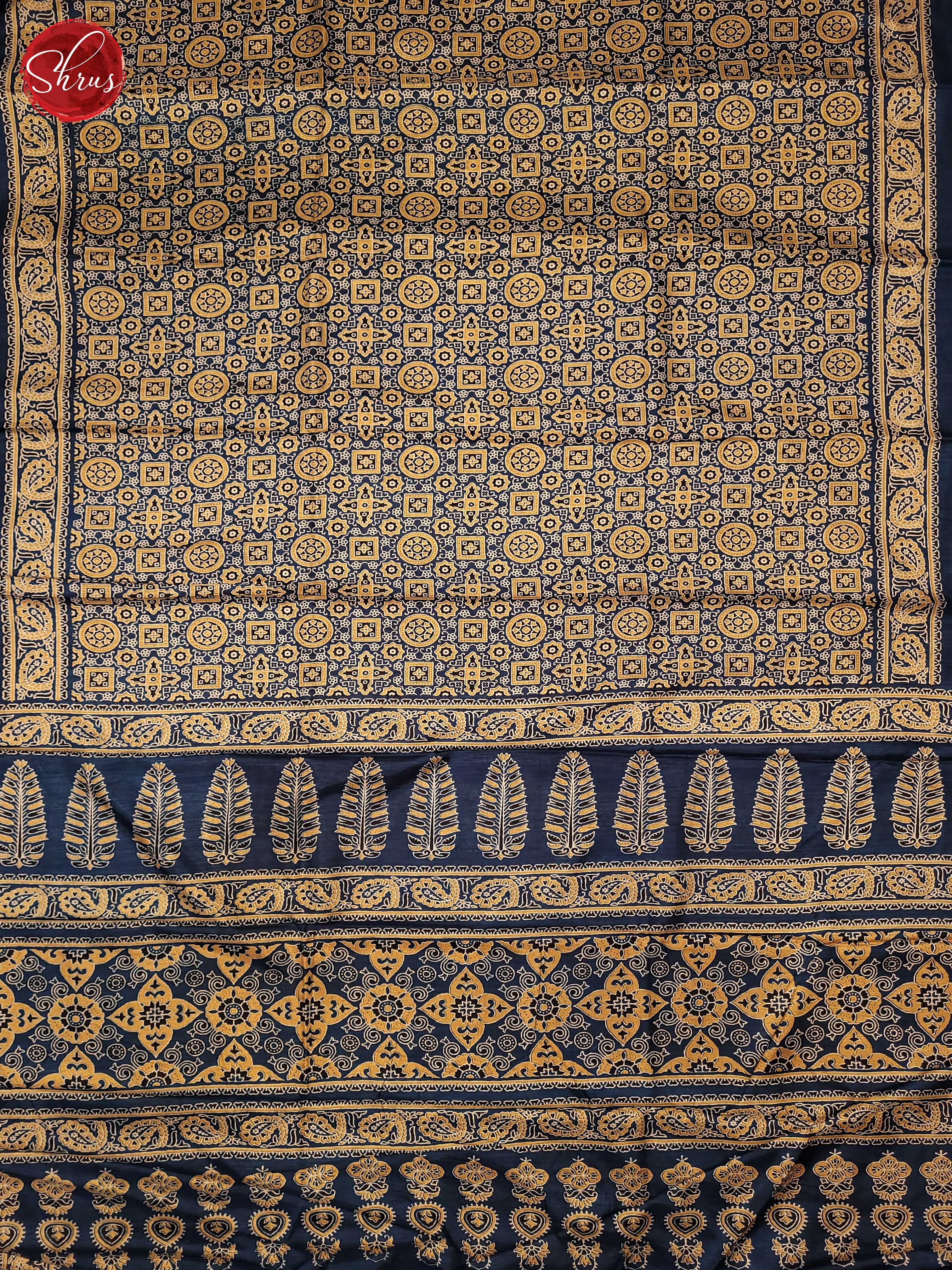 Blue(Single Tone) - Semi Matka Saree - Shop on ShrusEternity.com