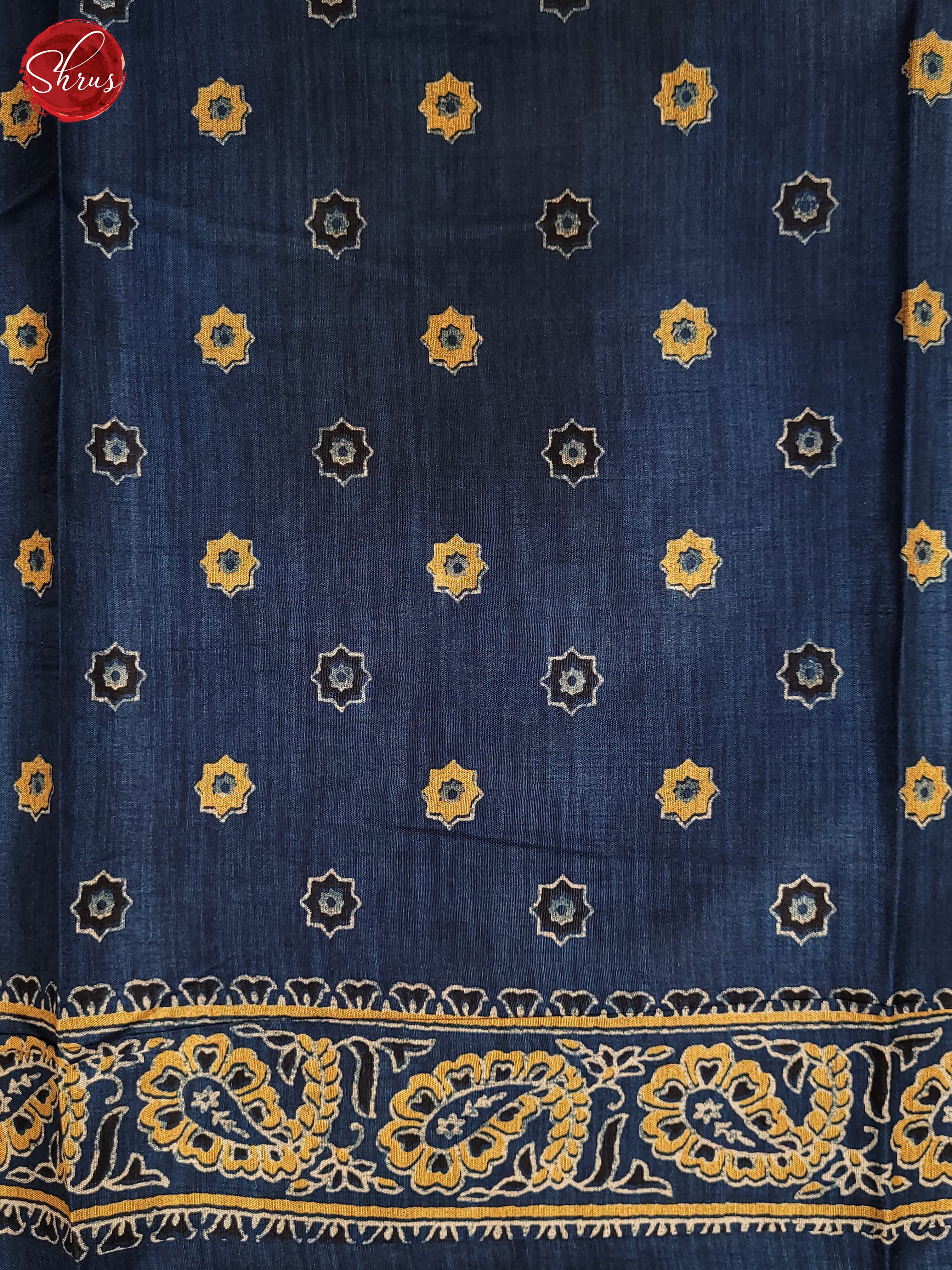 Blue(Single Tone) - Semi Matka Saree - Shop on ShrusEternity.com