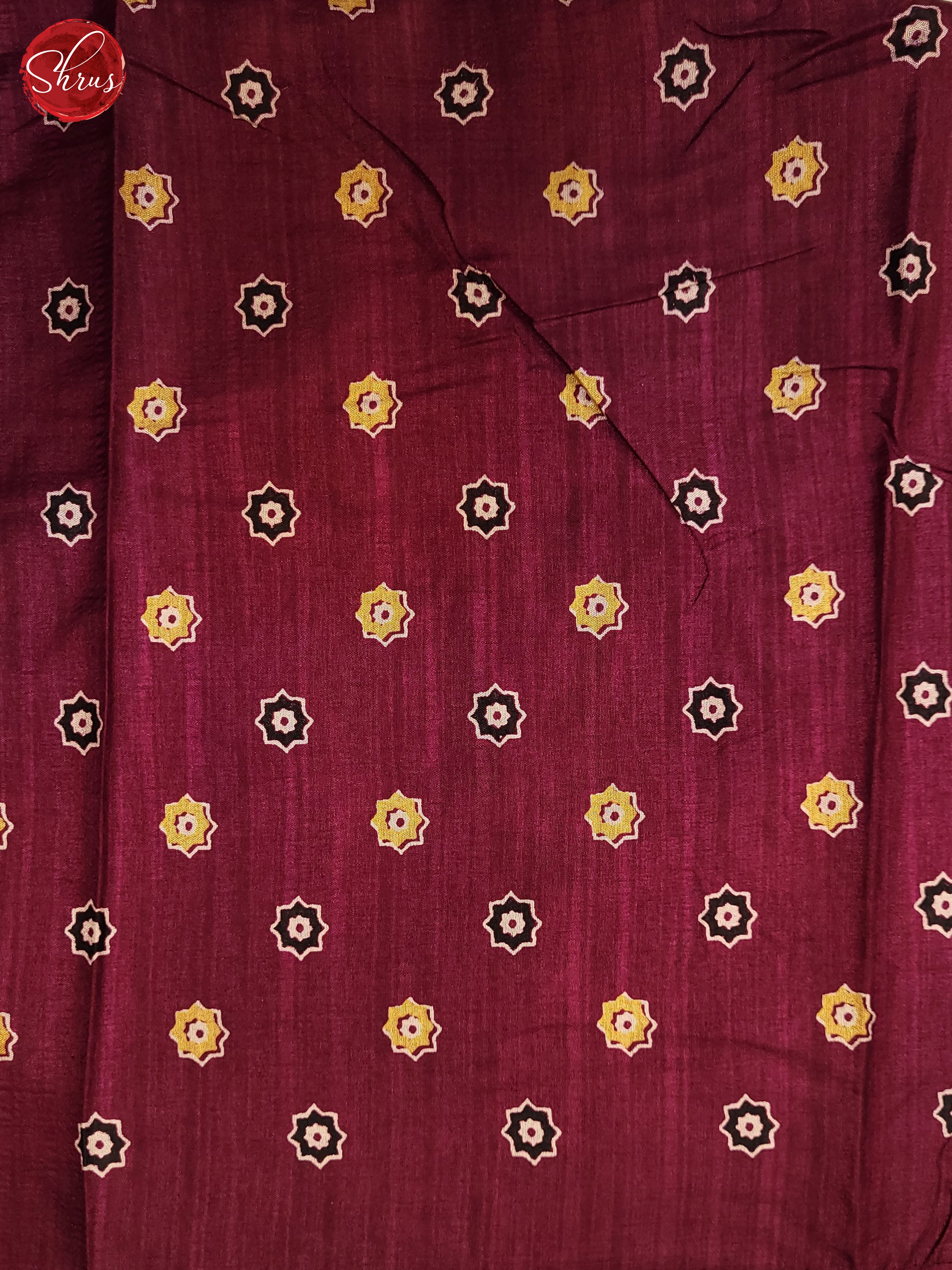 Majenta Pink(Single Tone) -Semi Matka  Saree - Shop on ShrusEternity.com