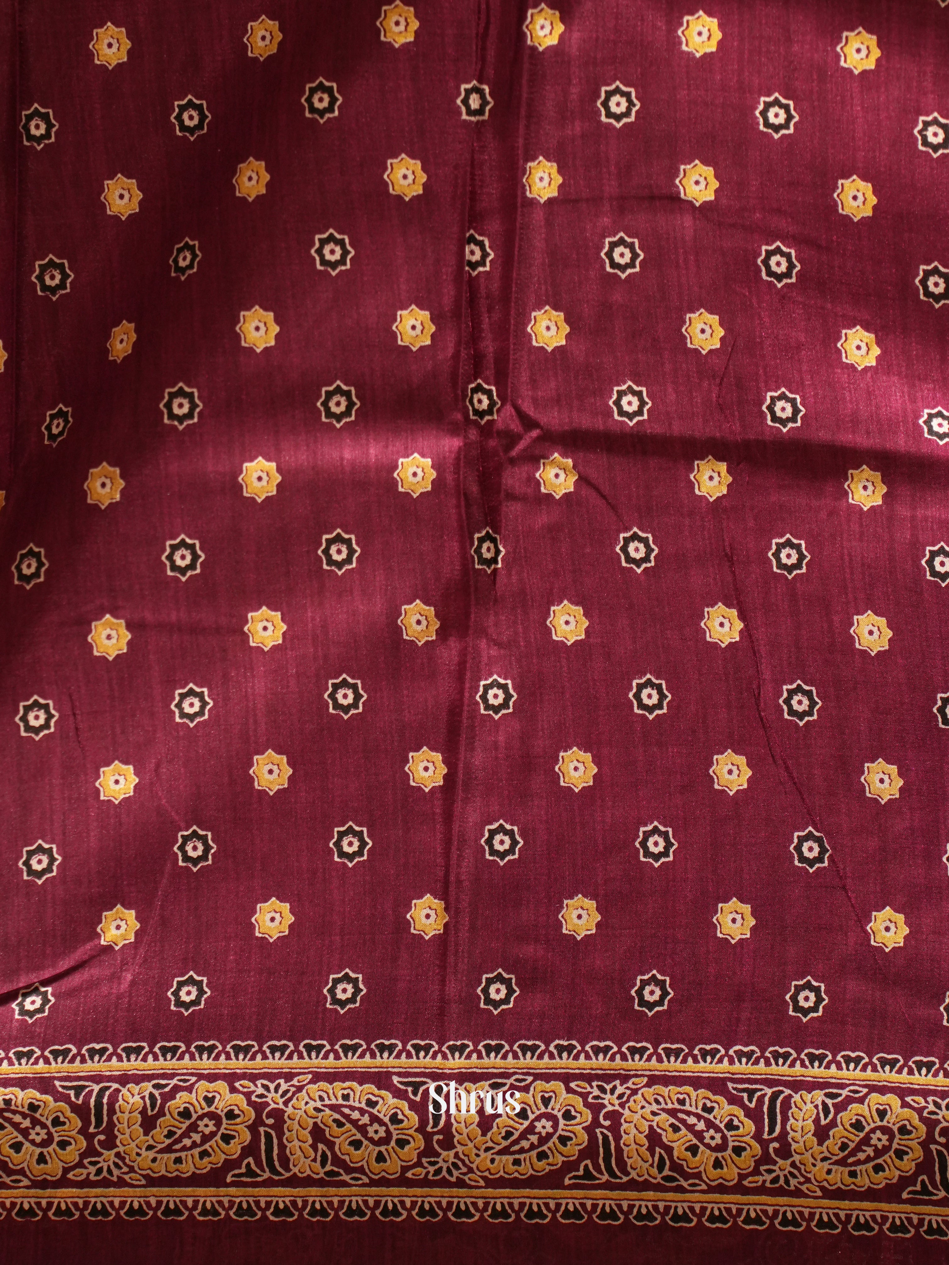 Majenta Pink(Single Tone) -Semi Matka Saree - Shop on ShrusEternity.com