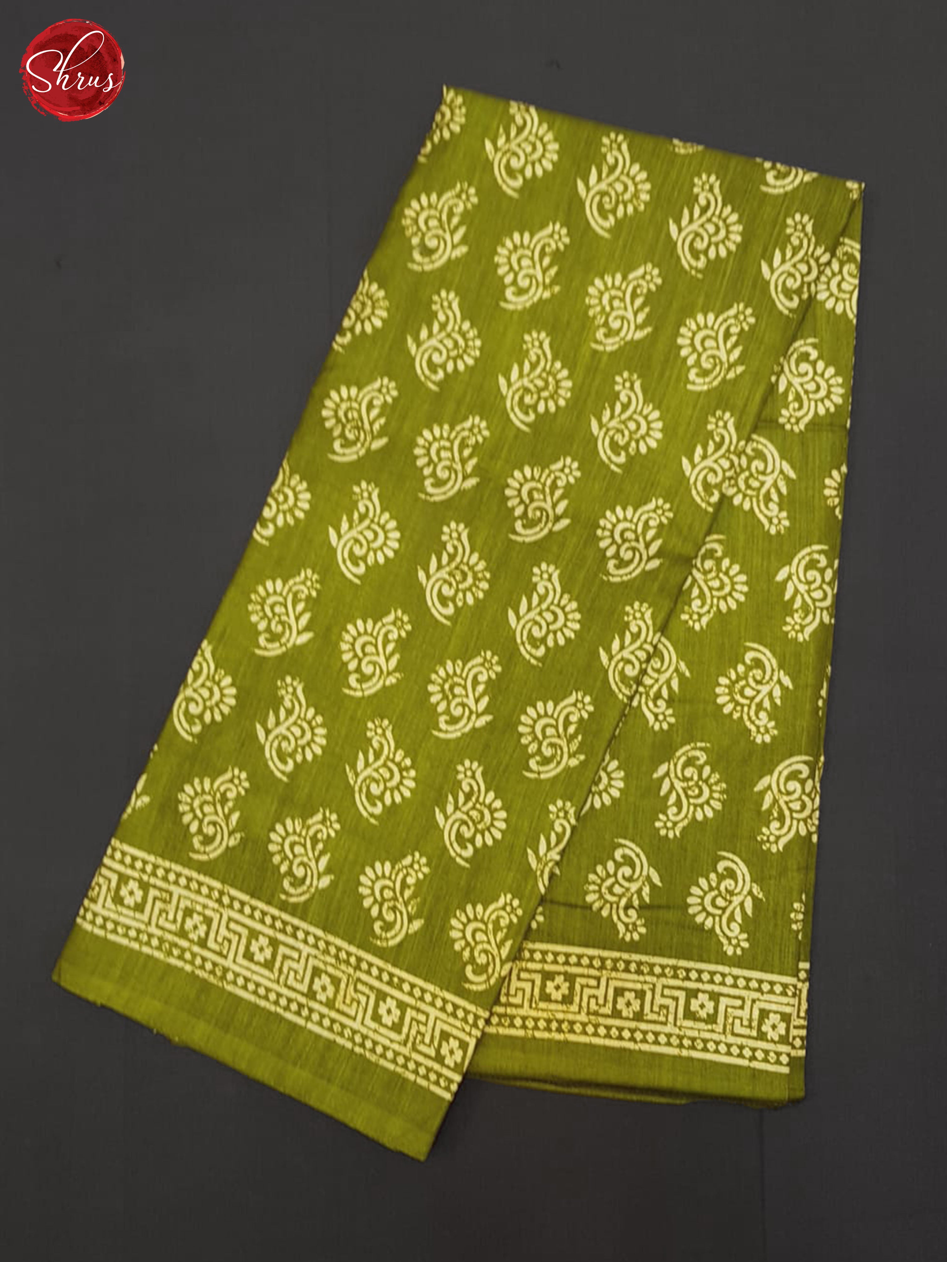 Green(Single Tone) - Semi Matka Saree - Shop on ShrusEternity.com