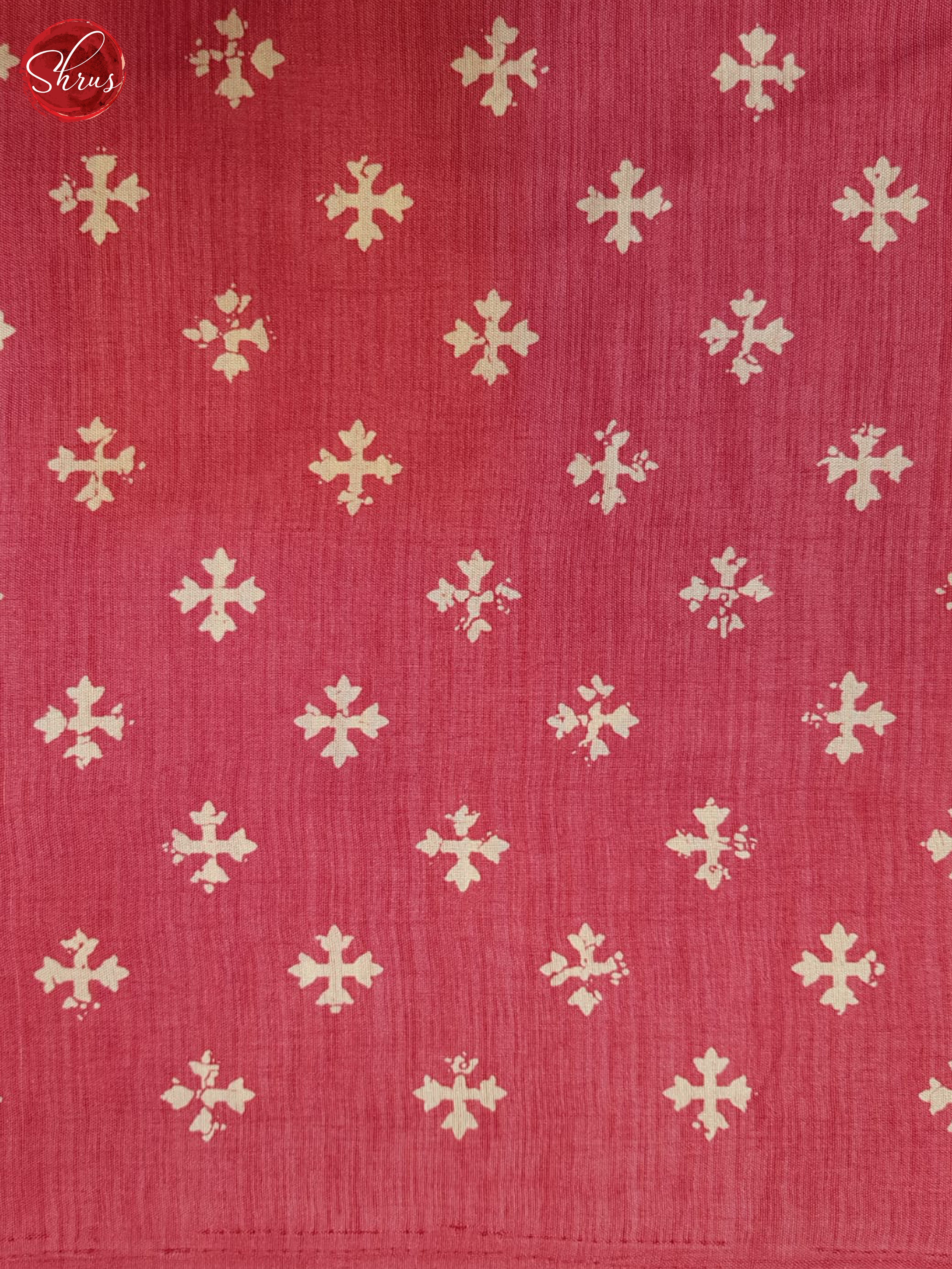 Pink(Single Tone) - Semi Matka Saree - Shop on ShrusEternity.com