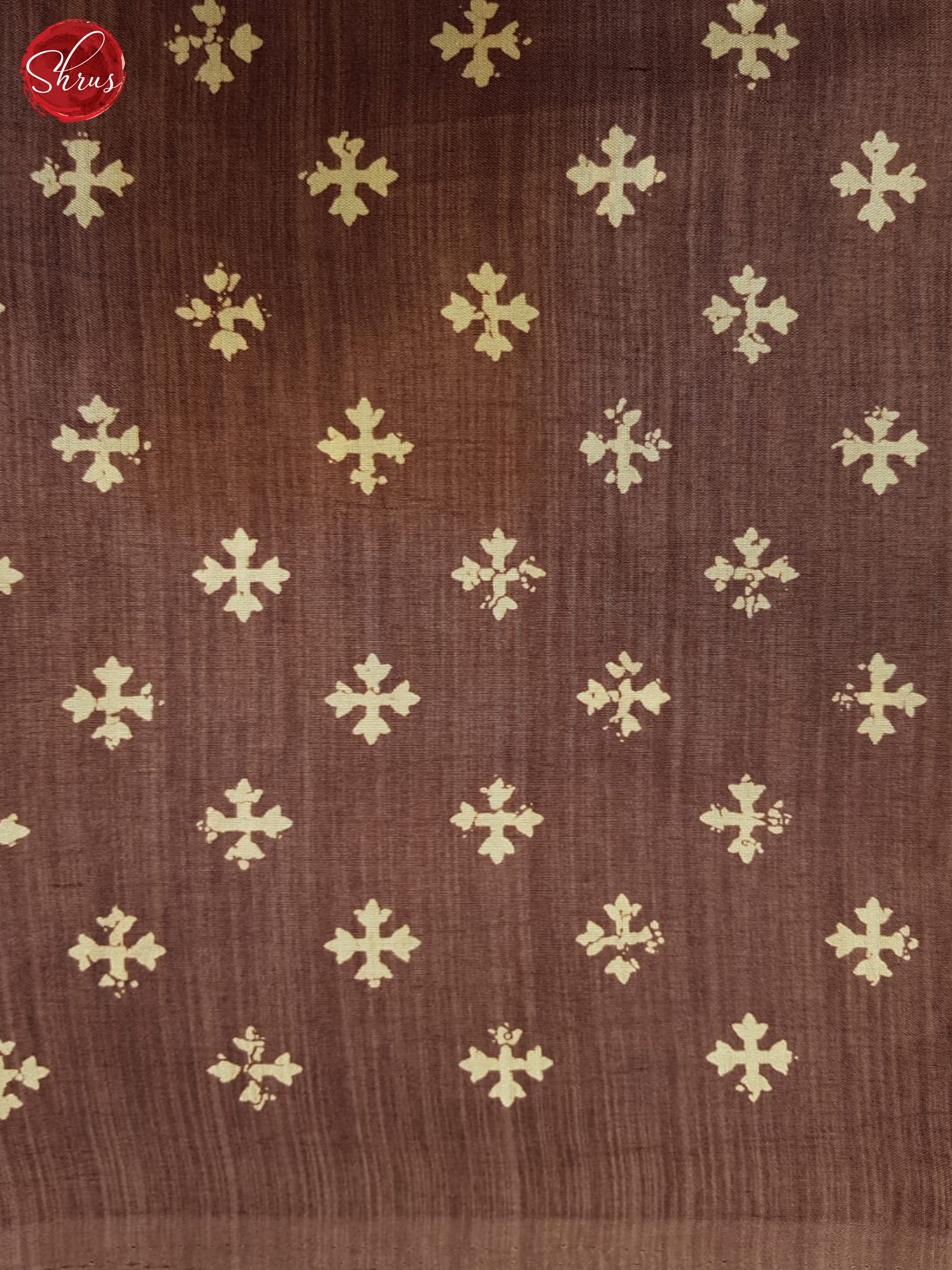 Brown(Single Tone) -Semi Matka Saree - Shop on ShrusEternity.com