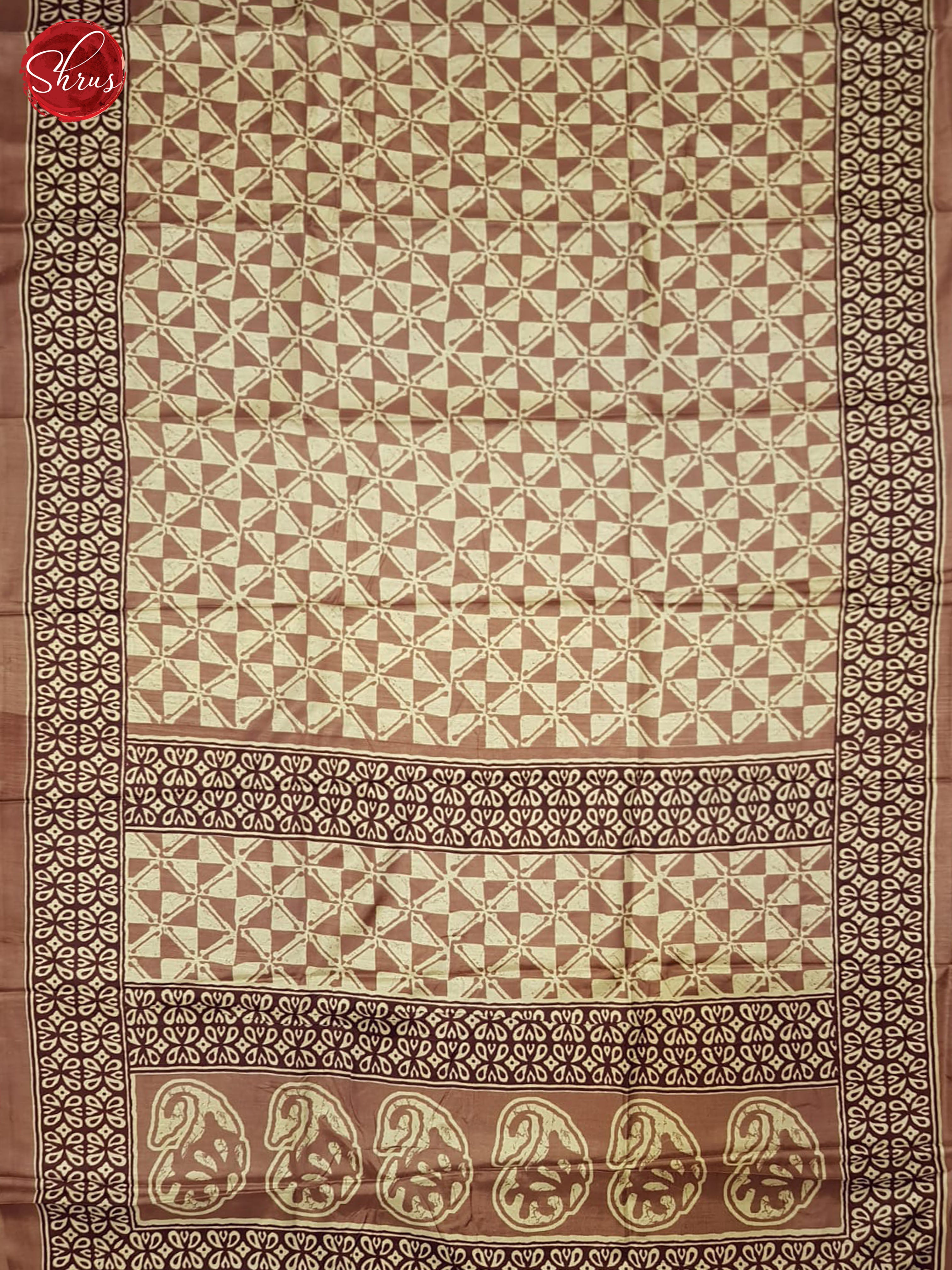 Dusty Dark Onion Pink(Single Tone) - Semi Matka Saree - Shop on ShrusEternity.com