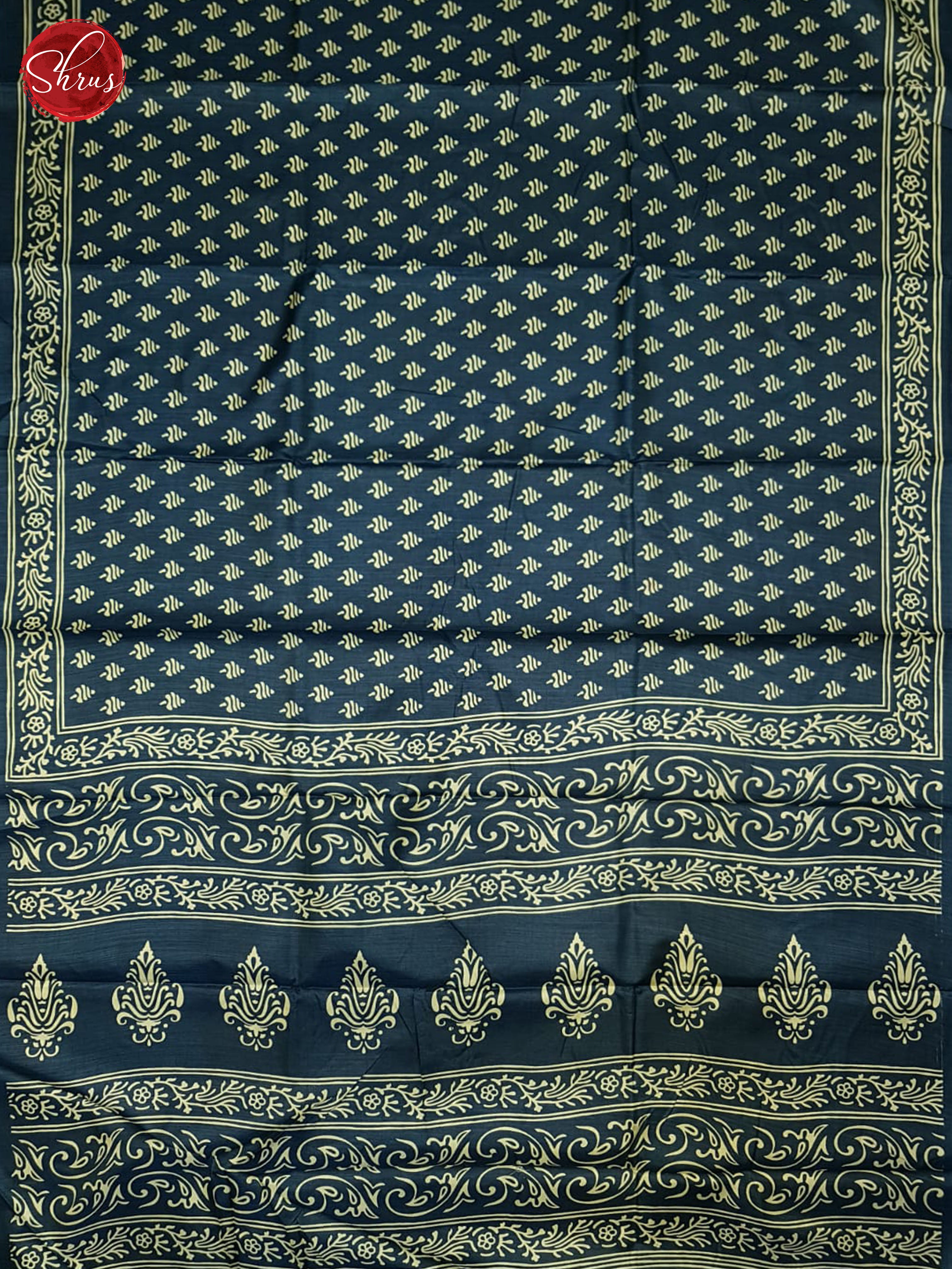 Blue(Single Tone) - Semi crepe Saree - Shop on ShrusEternity.com