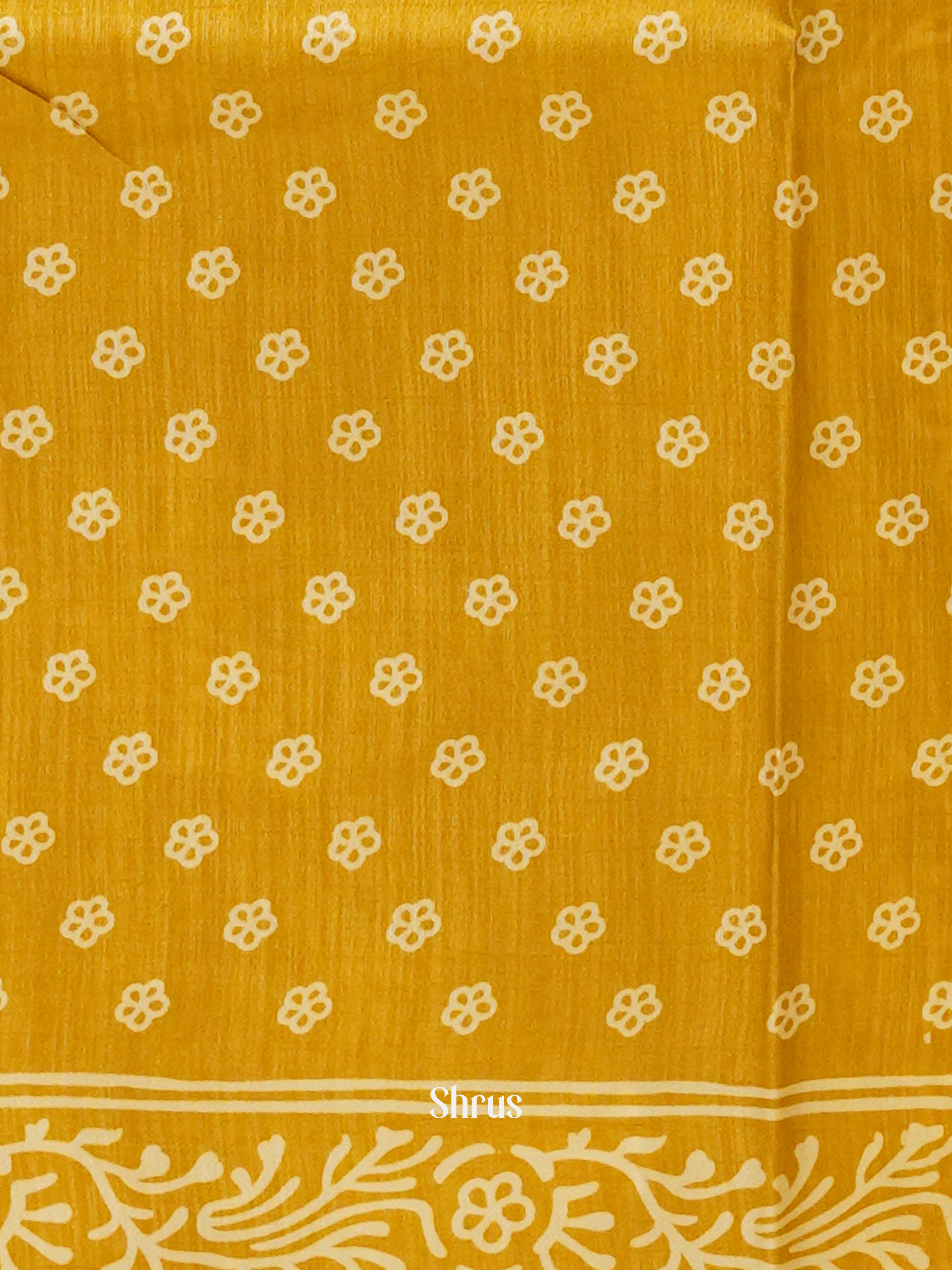 Green(Single Tone)- Semi Crepe Saree - Shop on ShrusEternity.com