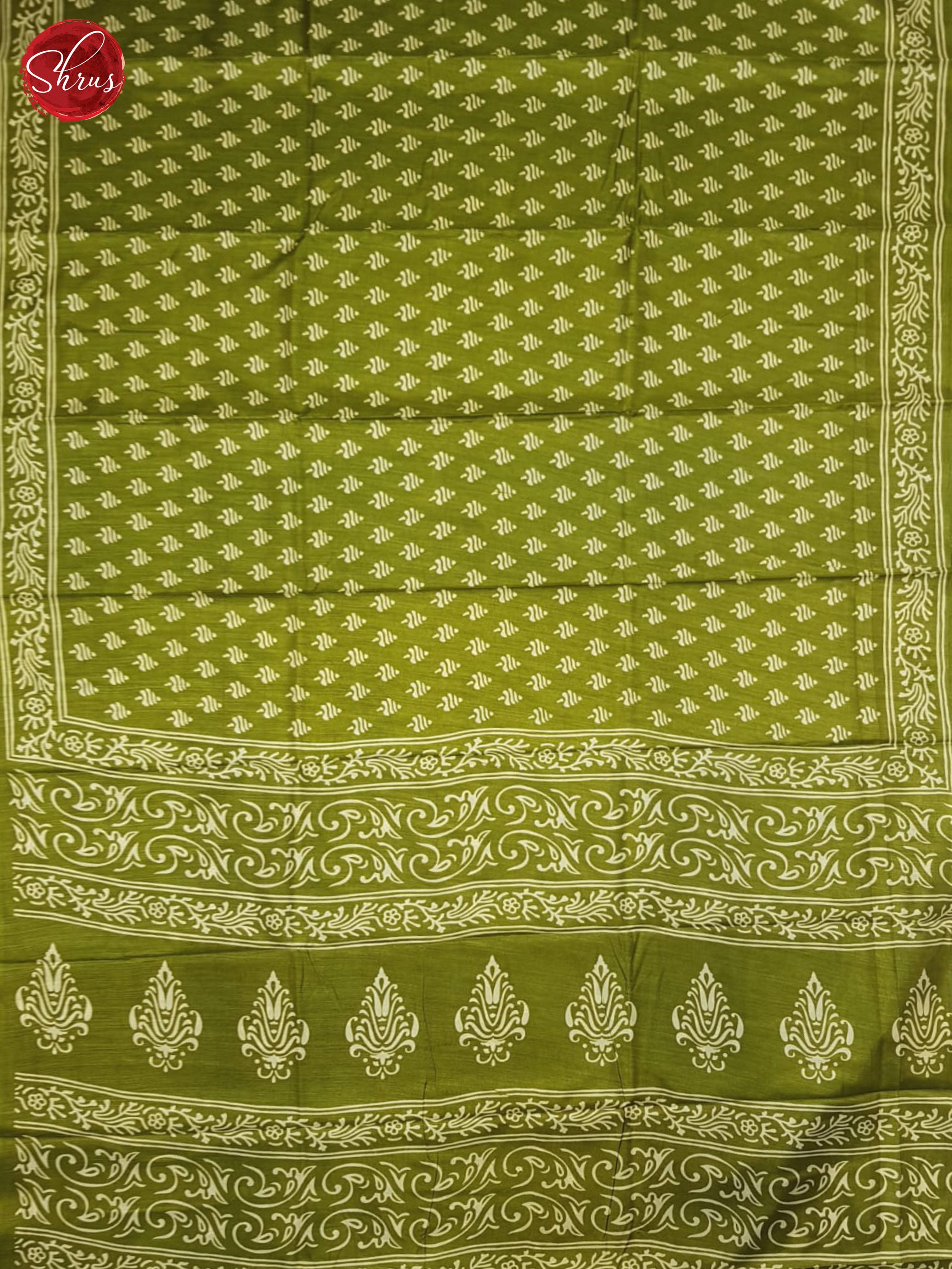 Green(Single Tone) - Semi crepe Saree - Shop on ShrusEternity.com