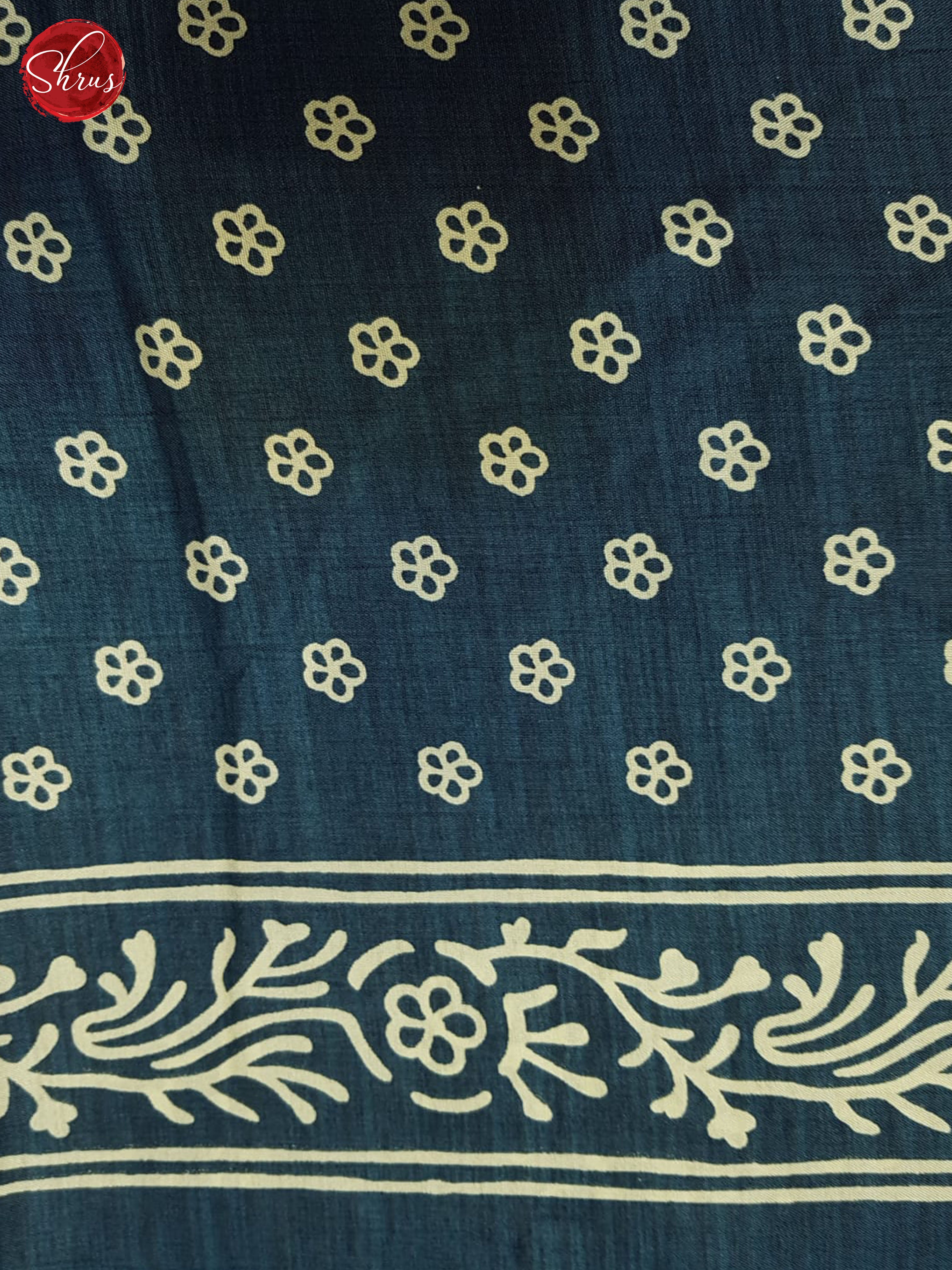 Blue (Single Tone)- Semi Crepe Saree - Shop on ShrusEternity.com