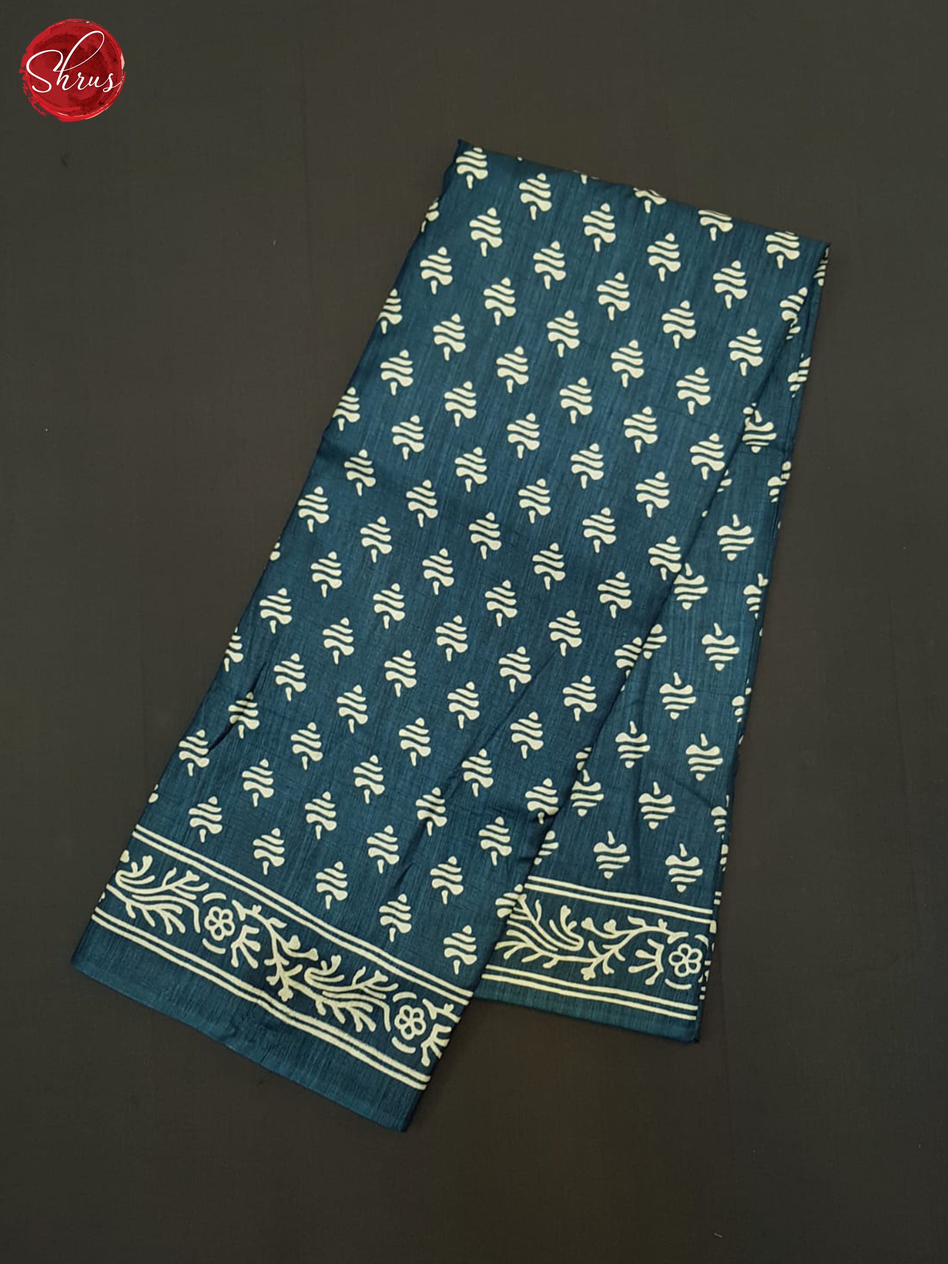 Blue (Single Tone)- Semi Crepe Saree - Shop on ShrusEternity.com