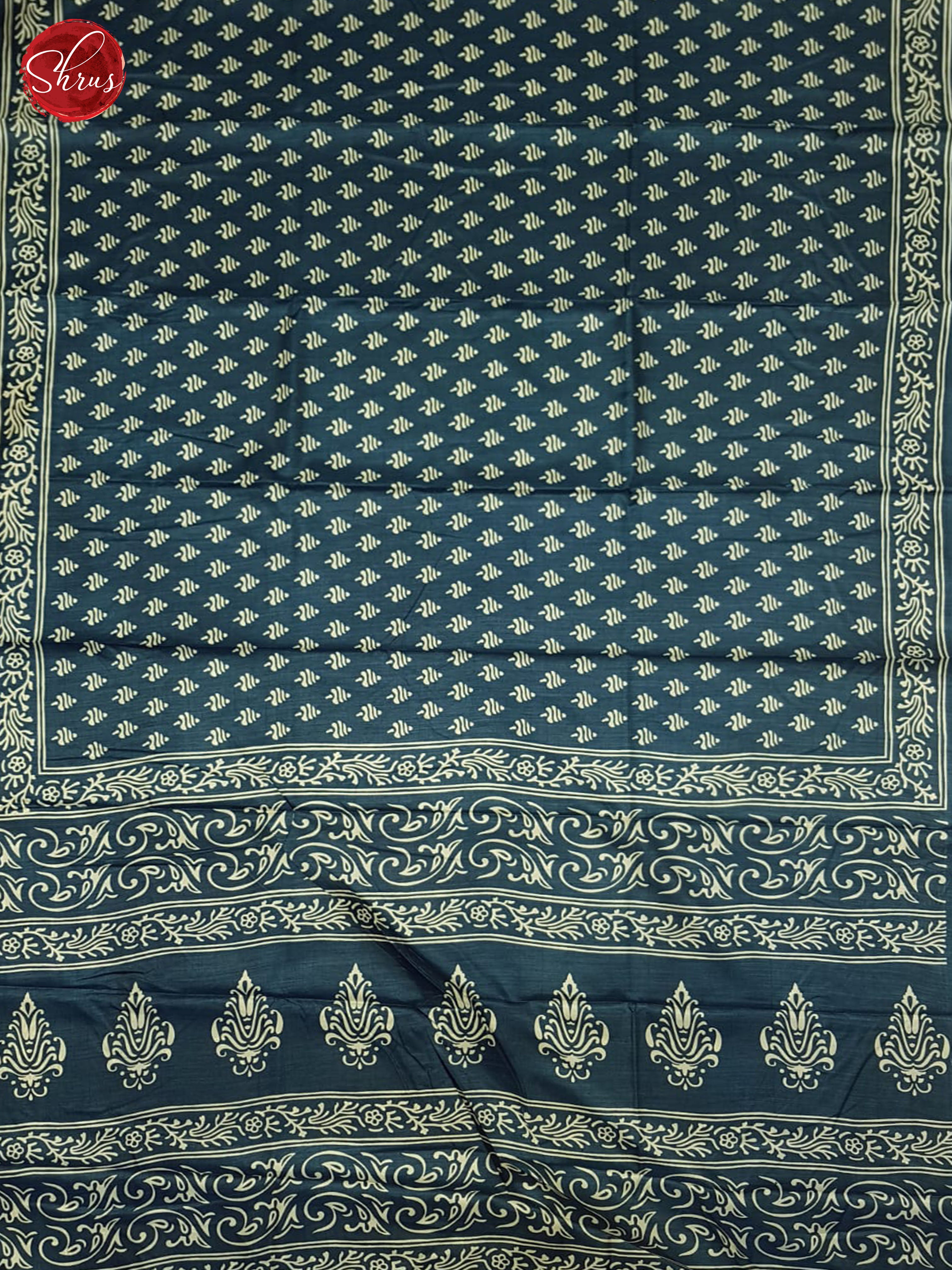 Blue (Single Tone)- Semi Crepe Saree - Shop on ShrusEternity.com