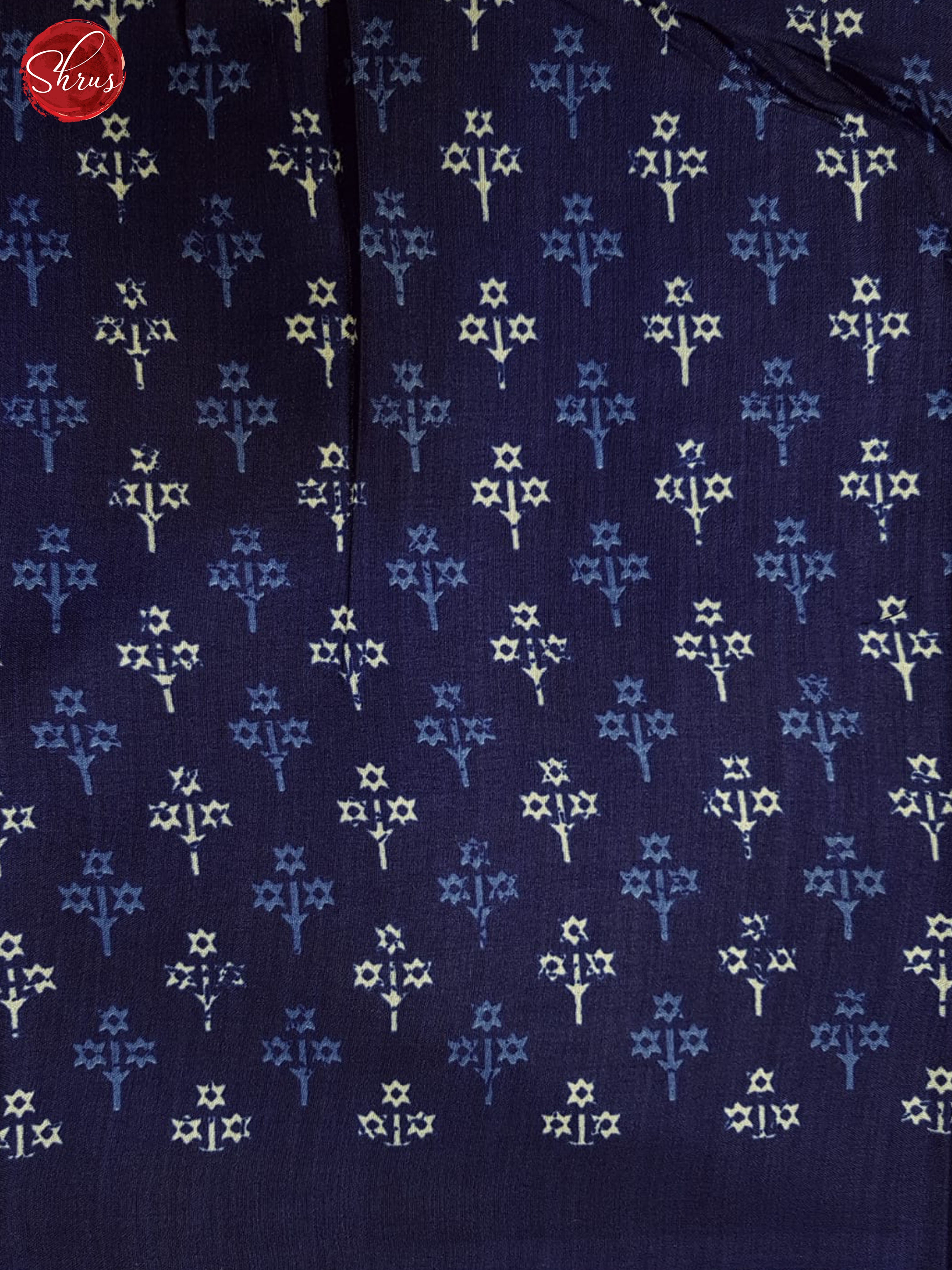 Blue(Single Tone) - Semi crepe Saree - Shop on ShrusEternity.com