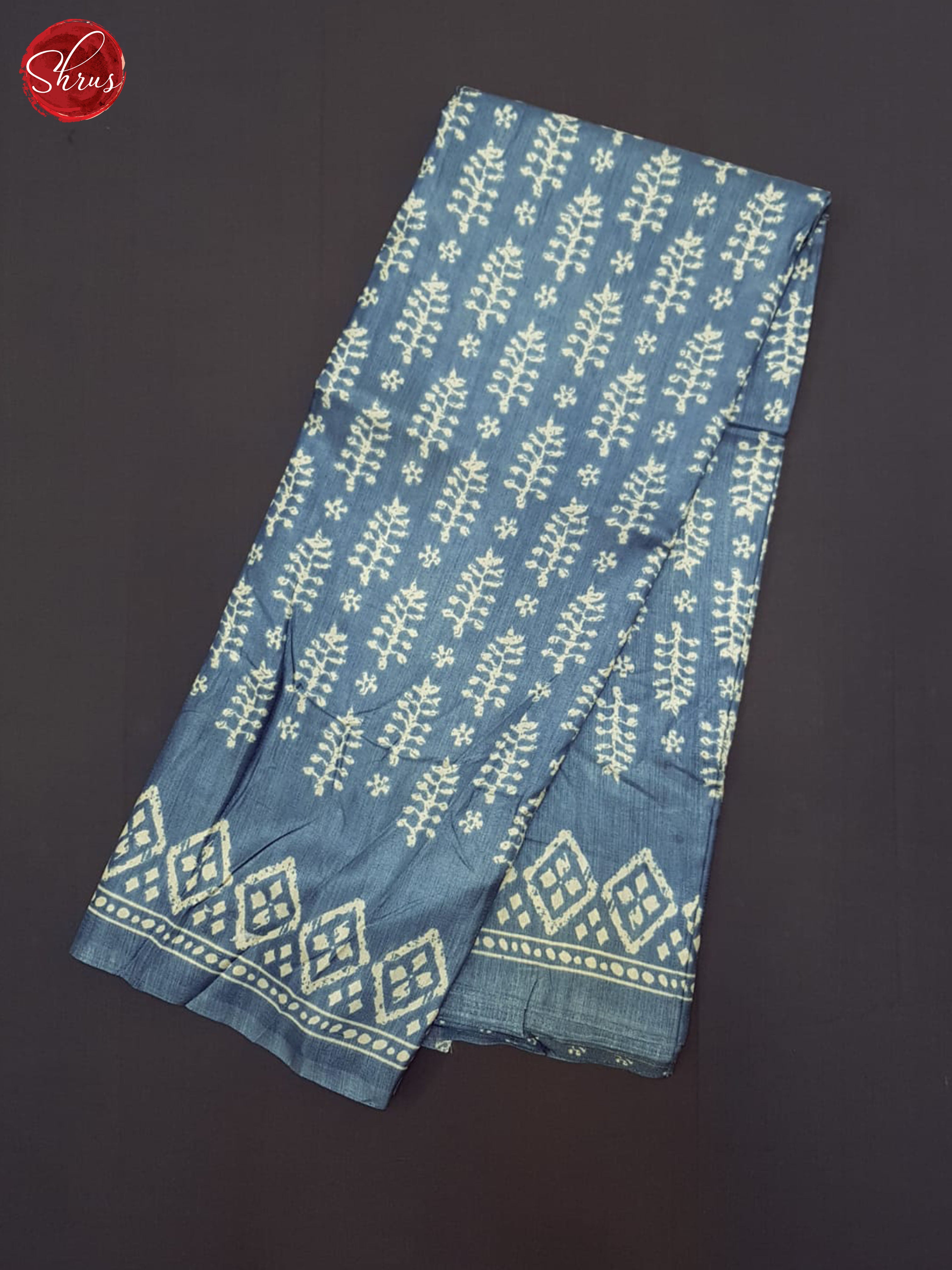 Blue(Single Tone)- Semi crepe Saree - Shop on ShrusEternity.com