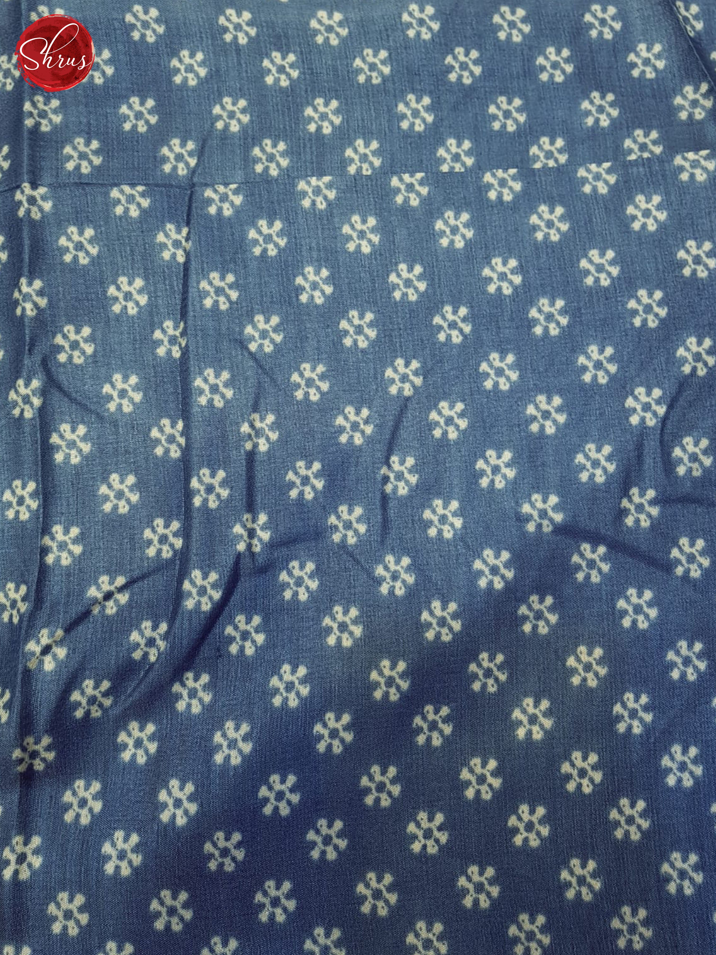 Blue(Single Tone)- Semi crepe Saree - Shop on ShrusEternity.com