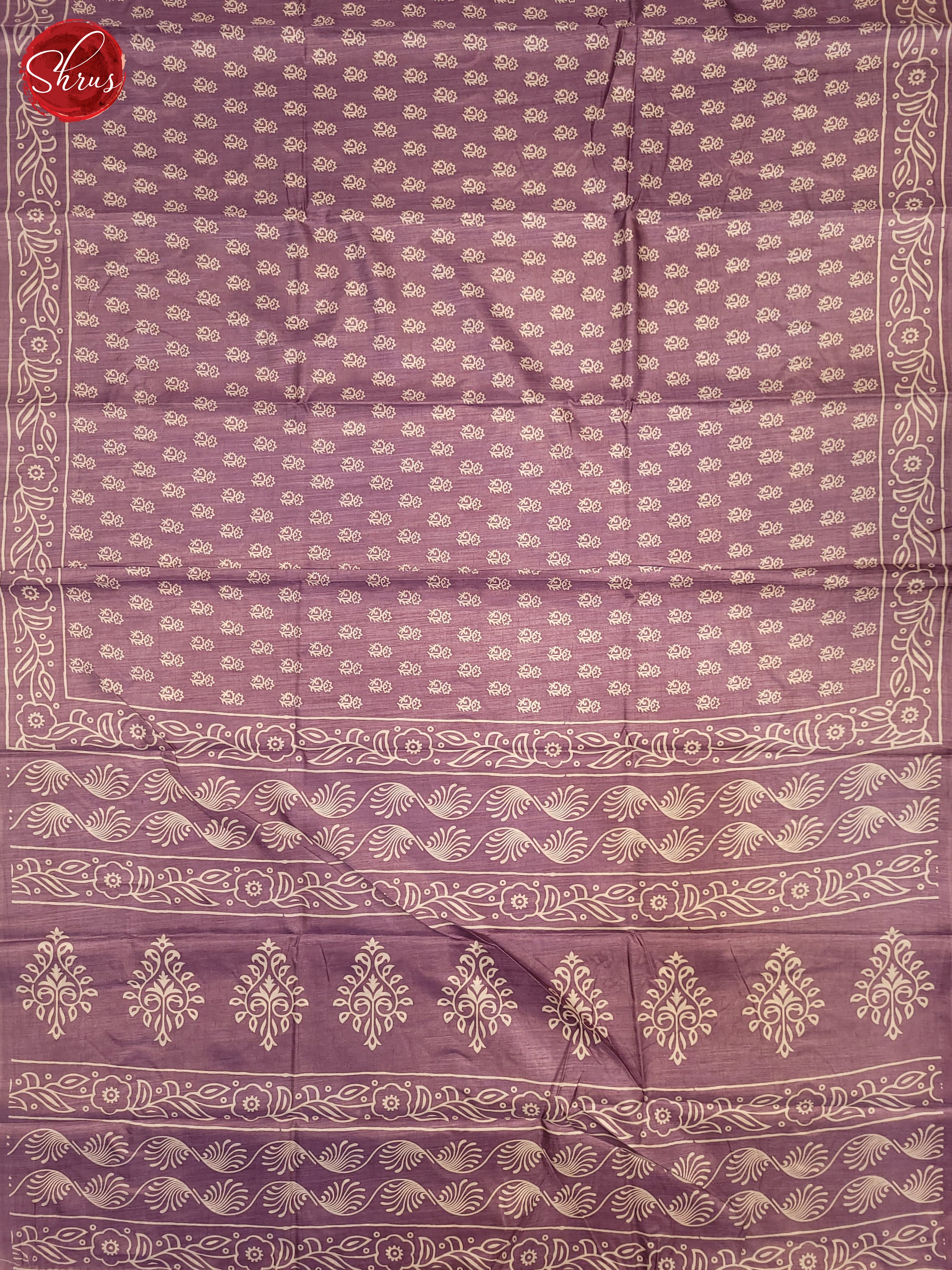 Lavender(Single Tone) - Semi Crepe Saree - Shop on ShrusEternity.com