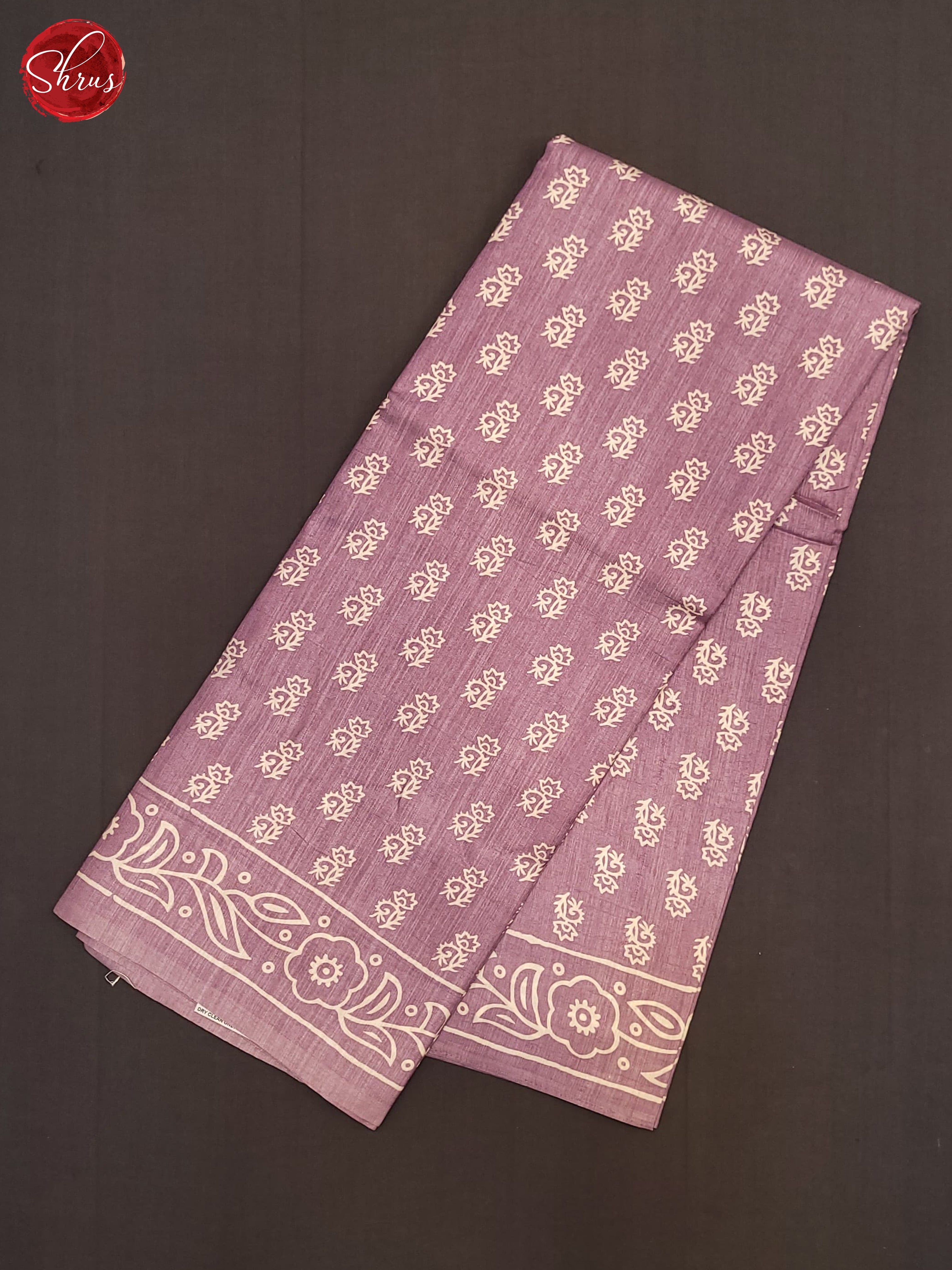 Lavender(Single Tone) - Semi Crepe Saree - Shop on ShrusEternity.com