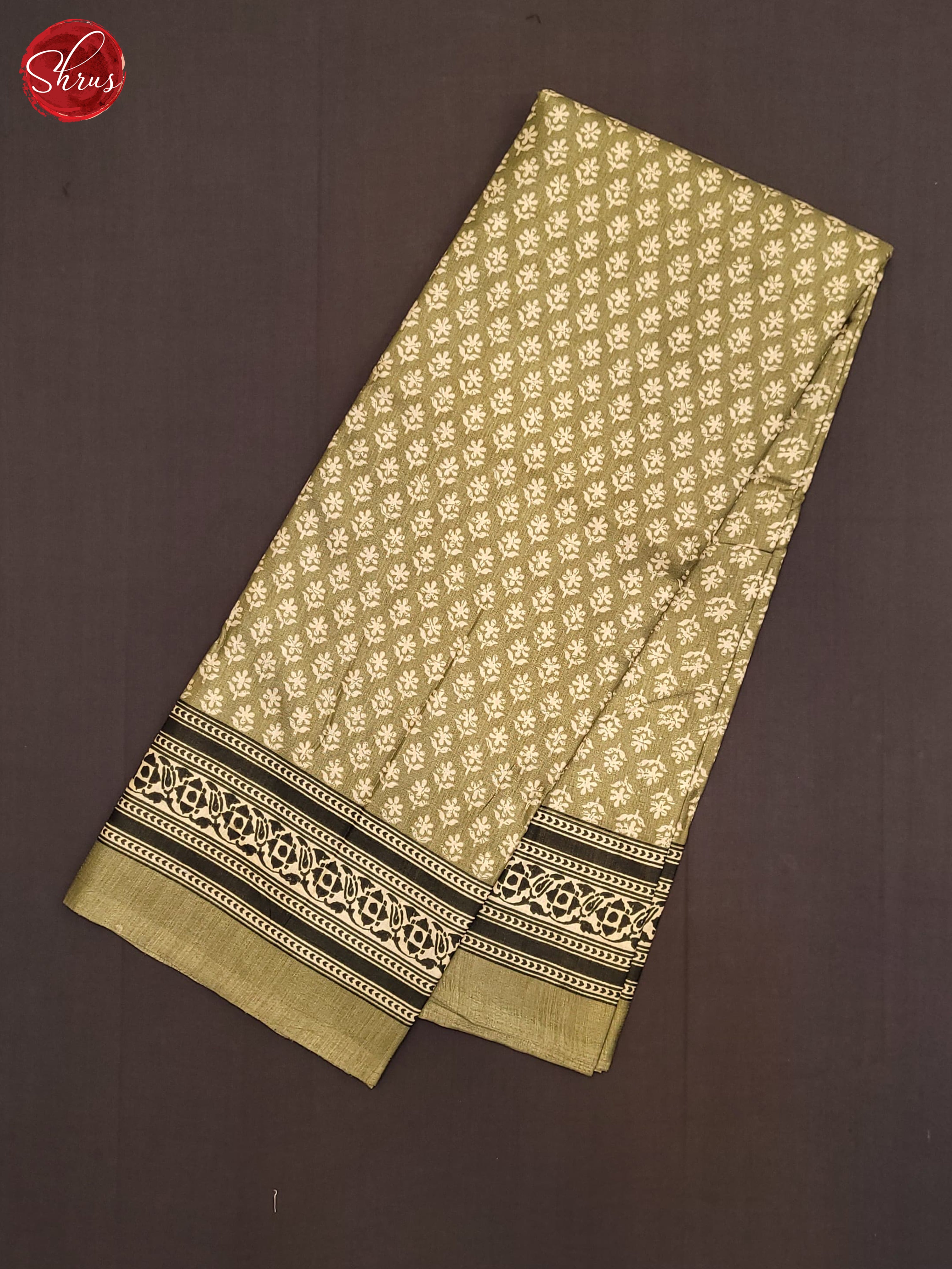 Elachi Green & Black - Semi Crepe Saree - Shop on ShrusEternity.com